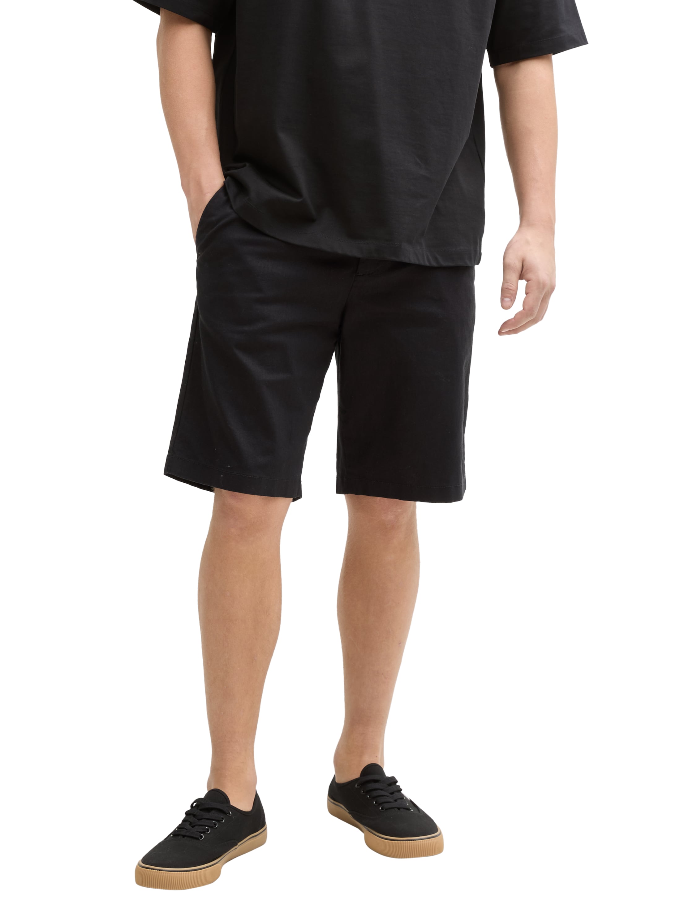 Relaxed Shorts mit Leinenanteil