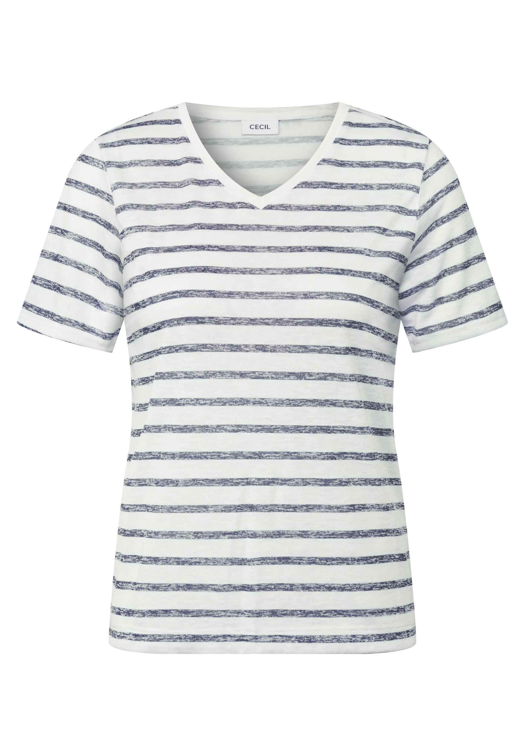 Striped Summer Knit V-Neck #1