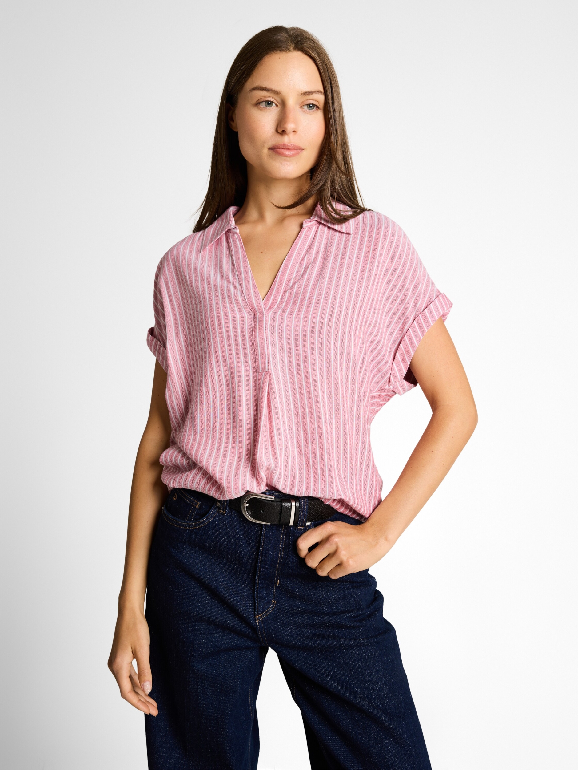 blouse striped shortsleeve #4