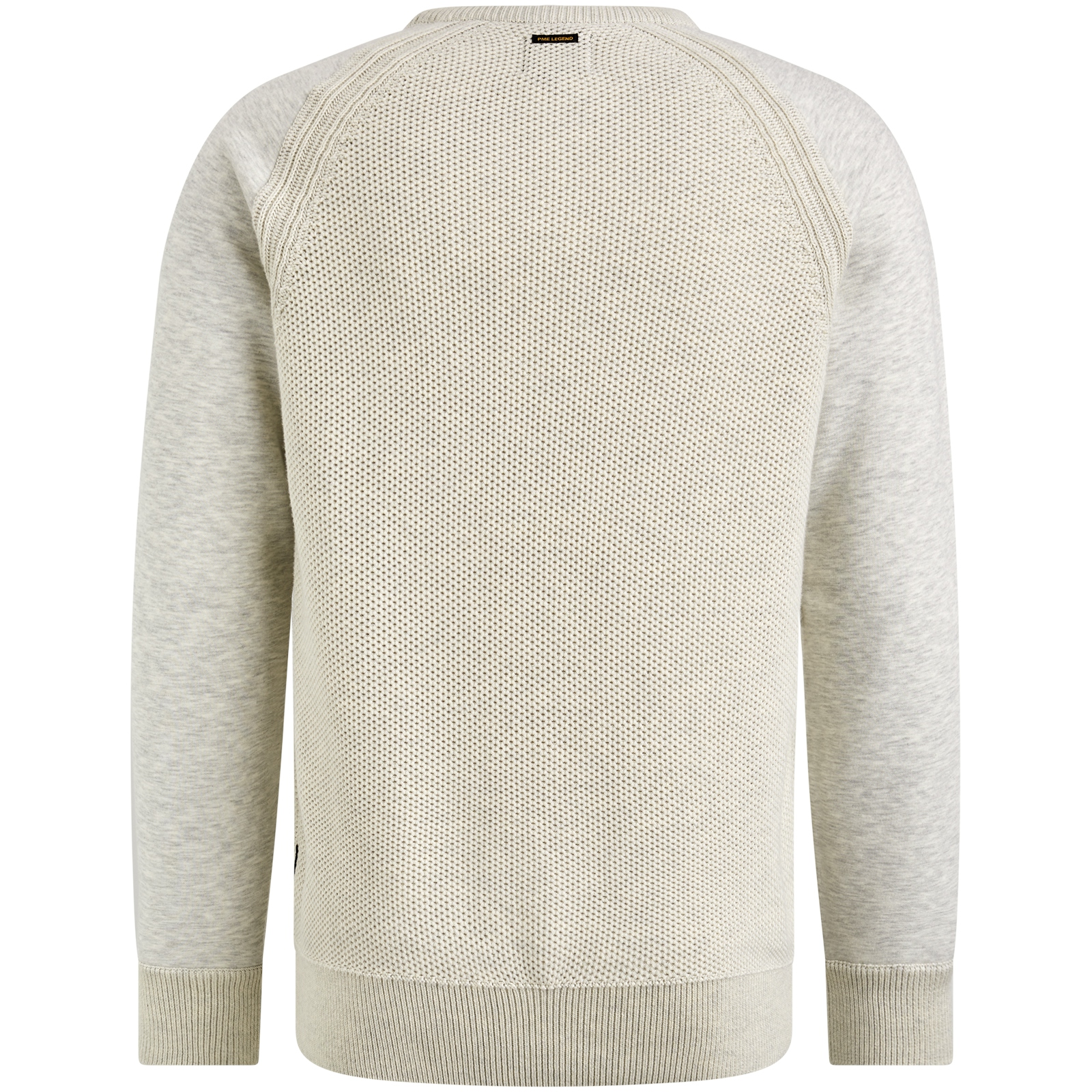 R-neck knit sweat combination #2