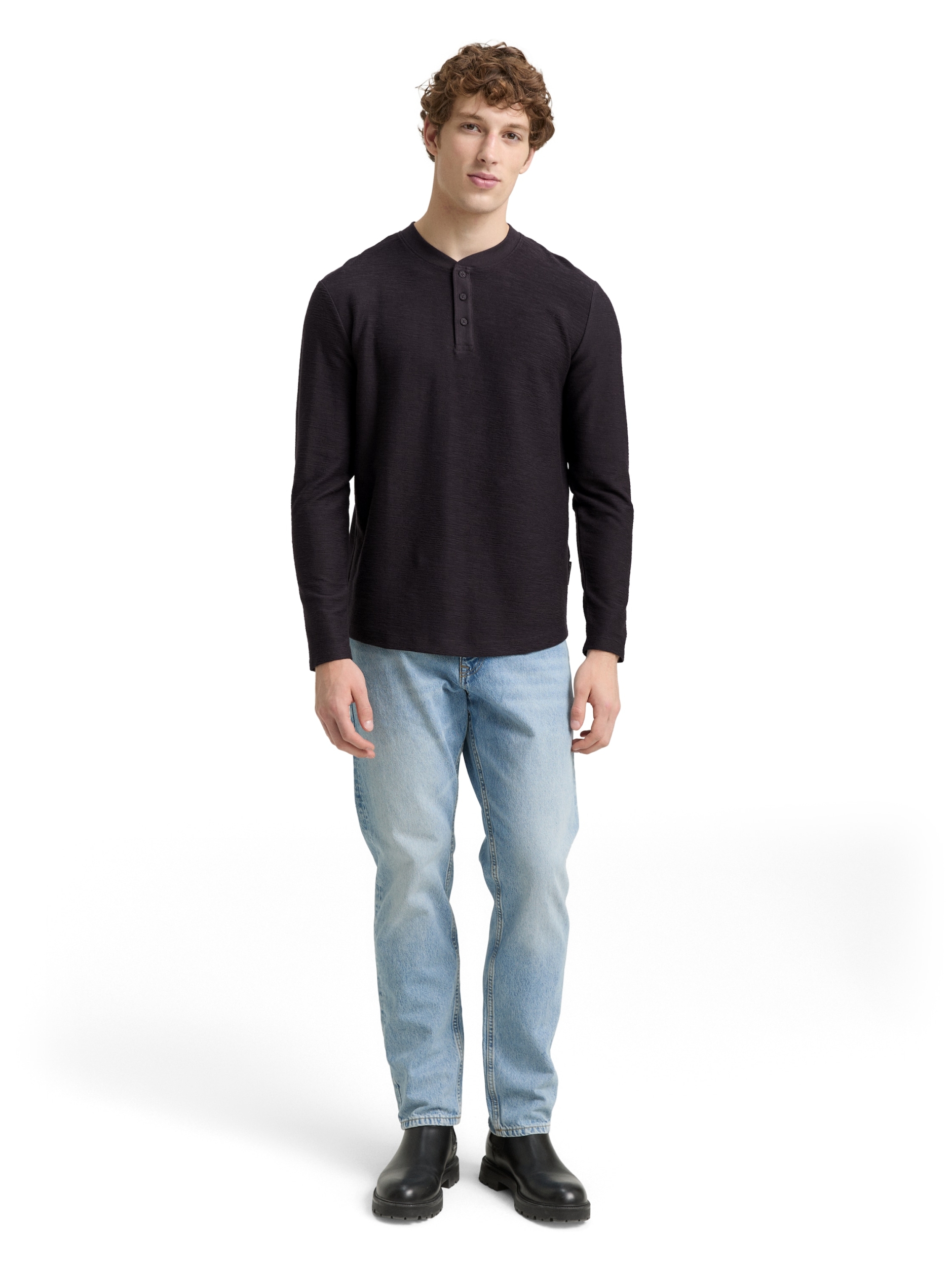 structured longsleeve henley #3