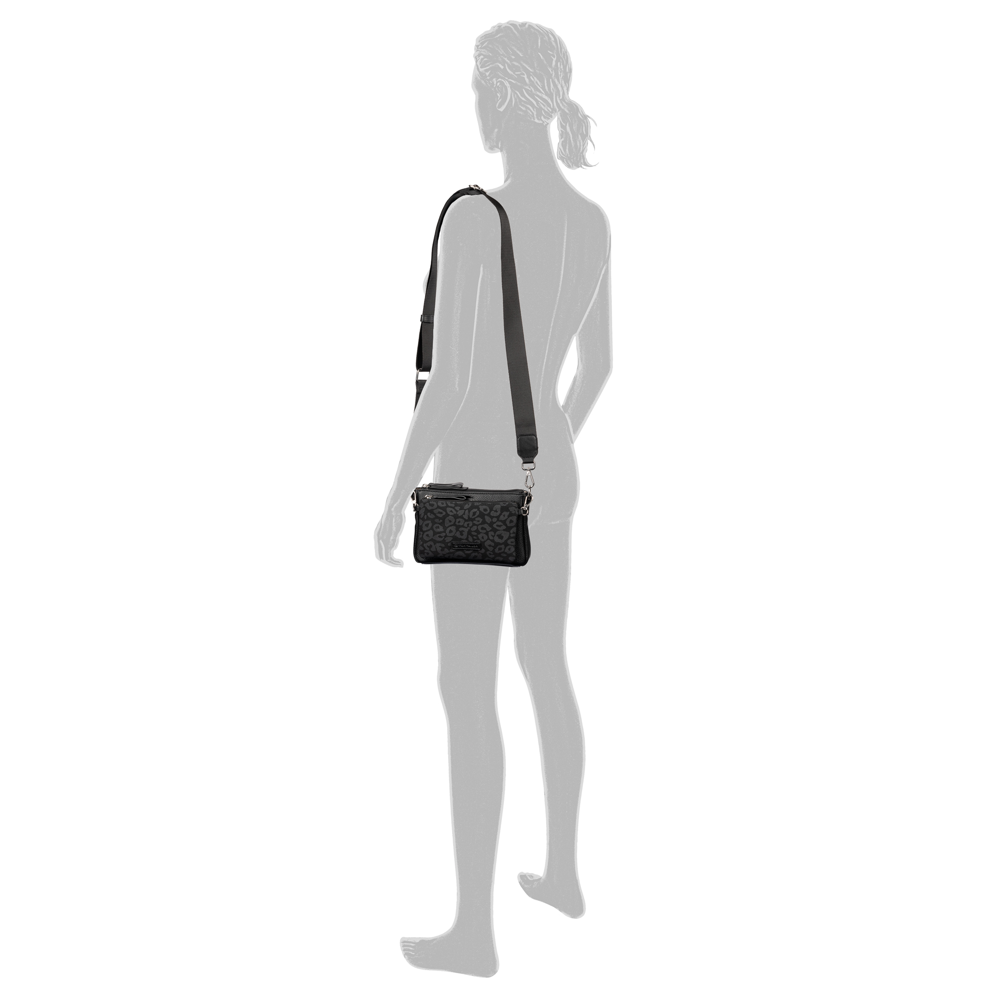 Jamila, Cross bag XS, leo black #4