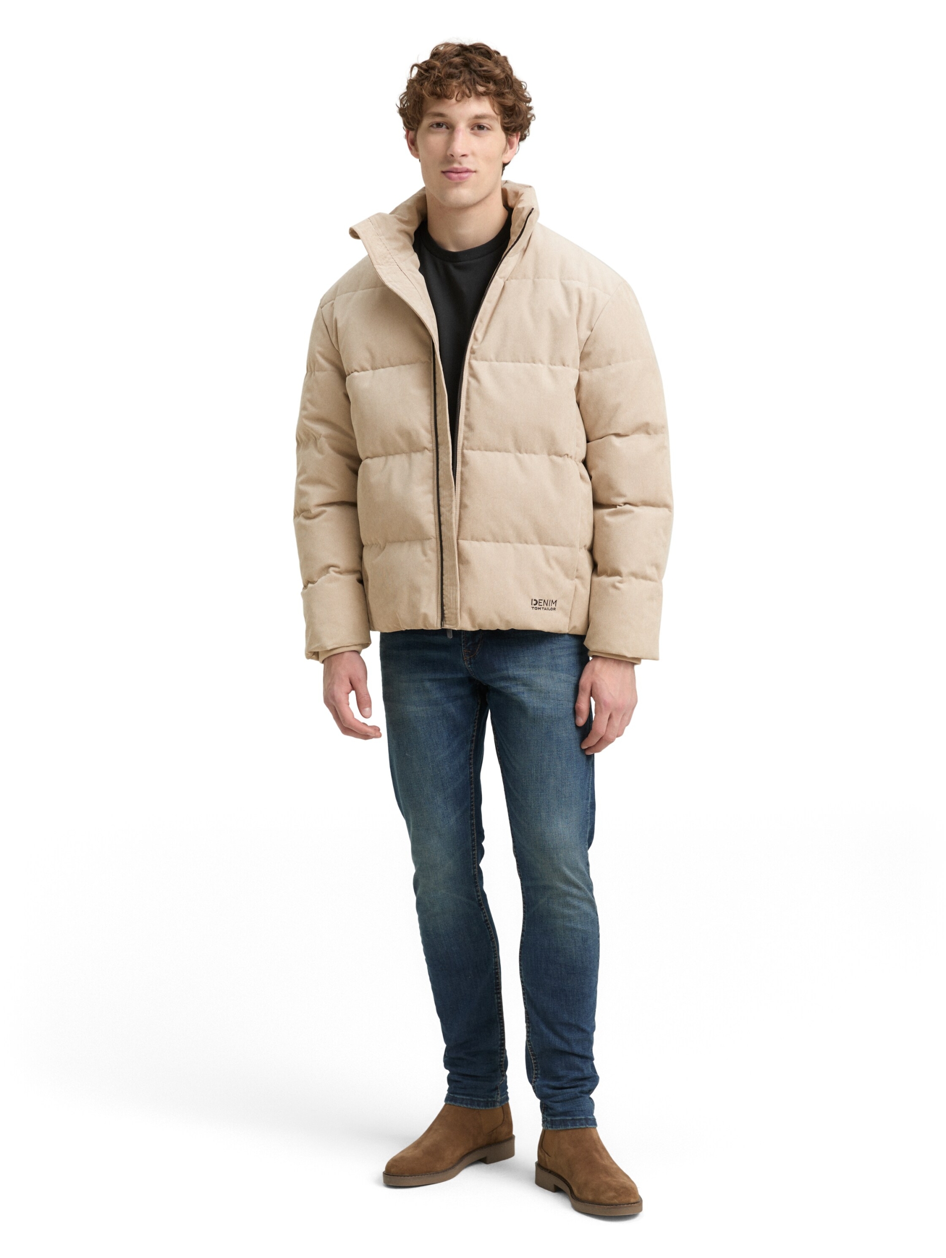 corduroy stand-up puffer #3