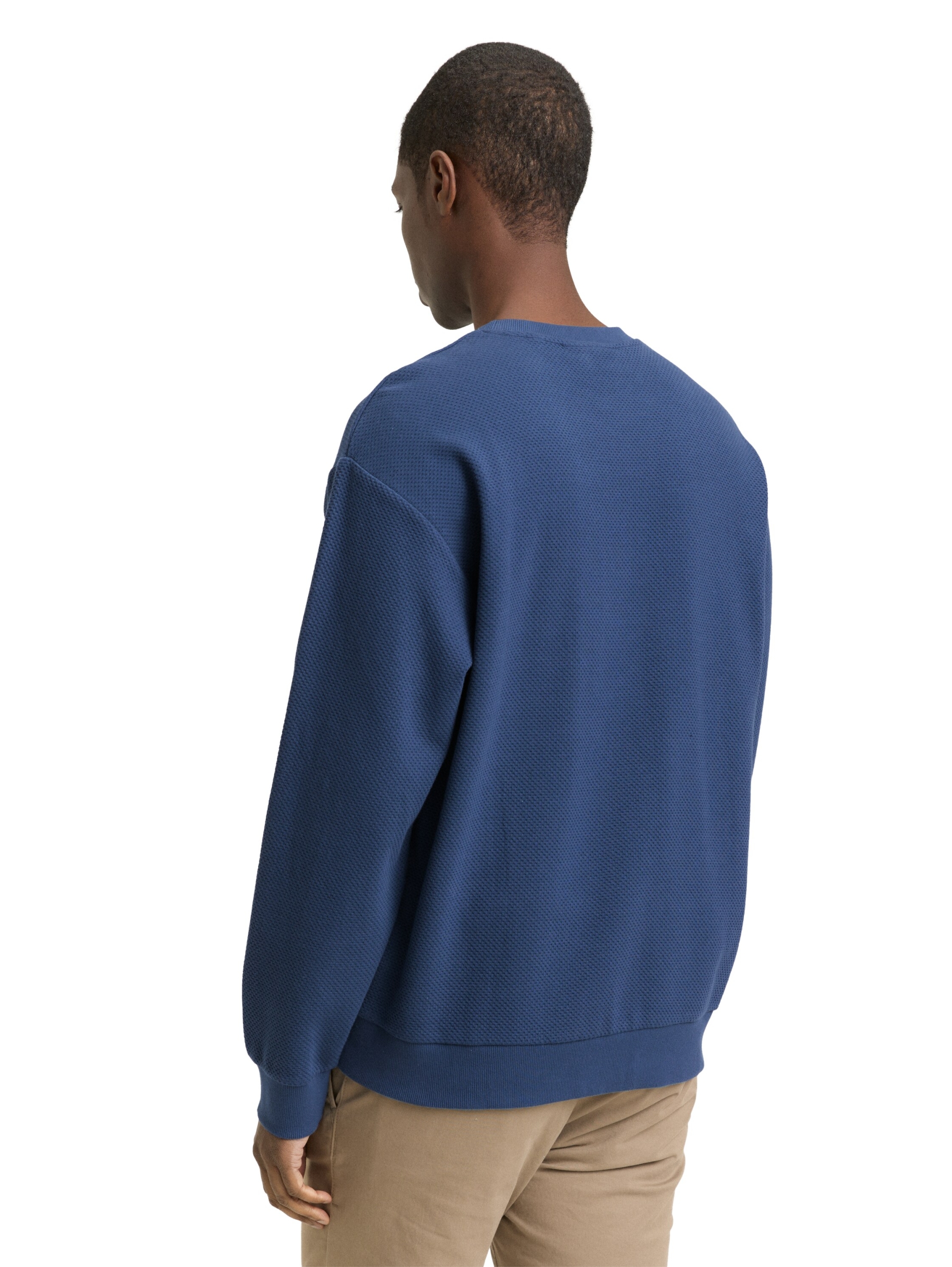 structured crew neck sweatshir #4