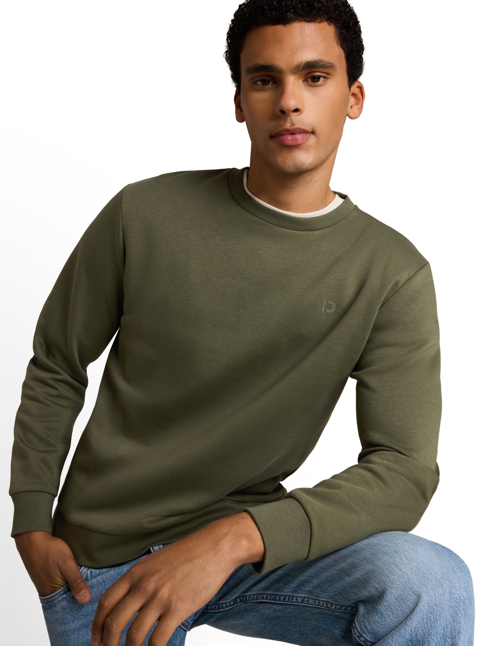 solid crew neck sweatshirt #6