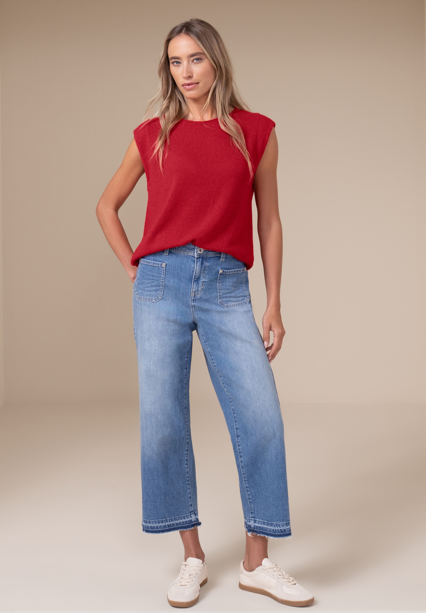 summer knit look top #5
