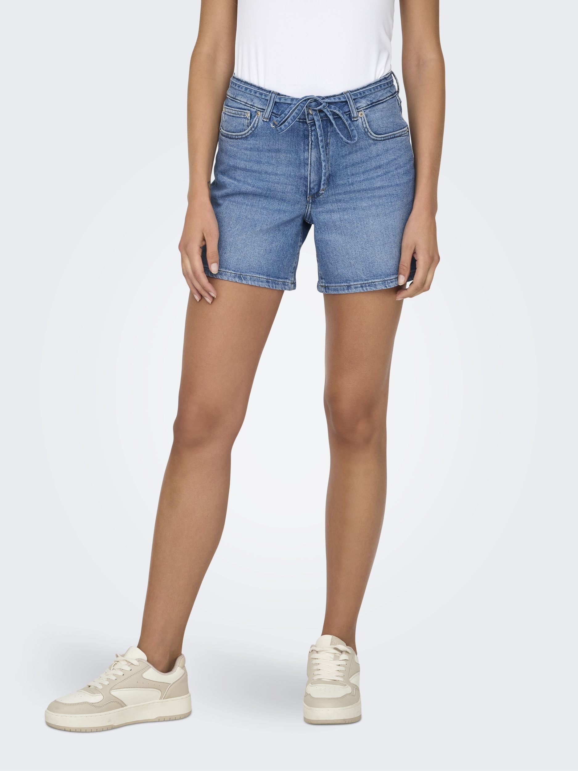 ONLGIANNA MW BELTED SHORTS AZG DNMNOOS #3