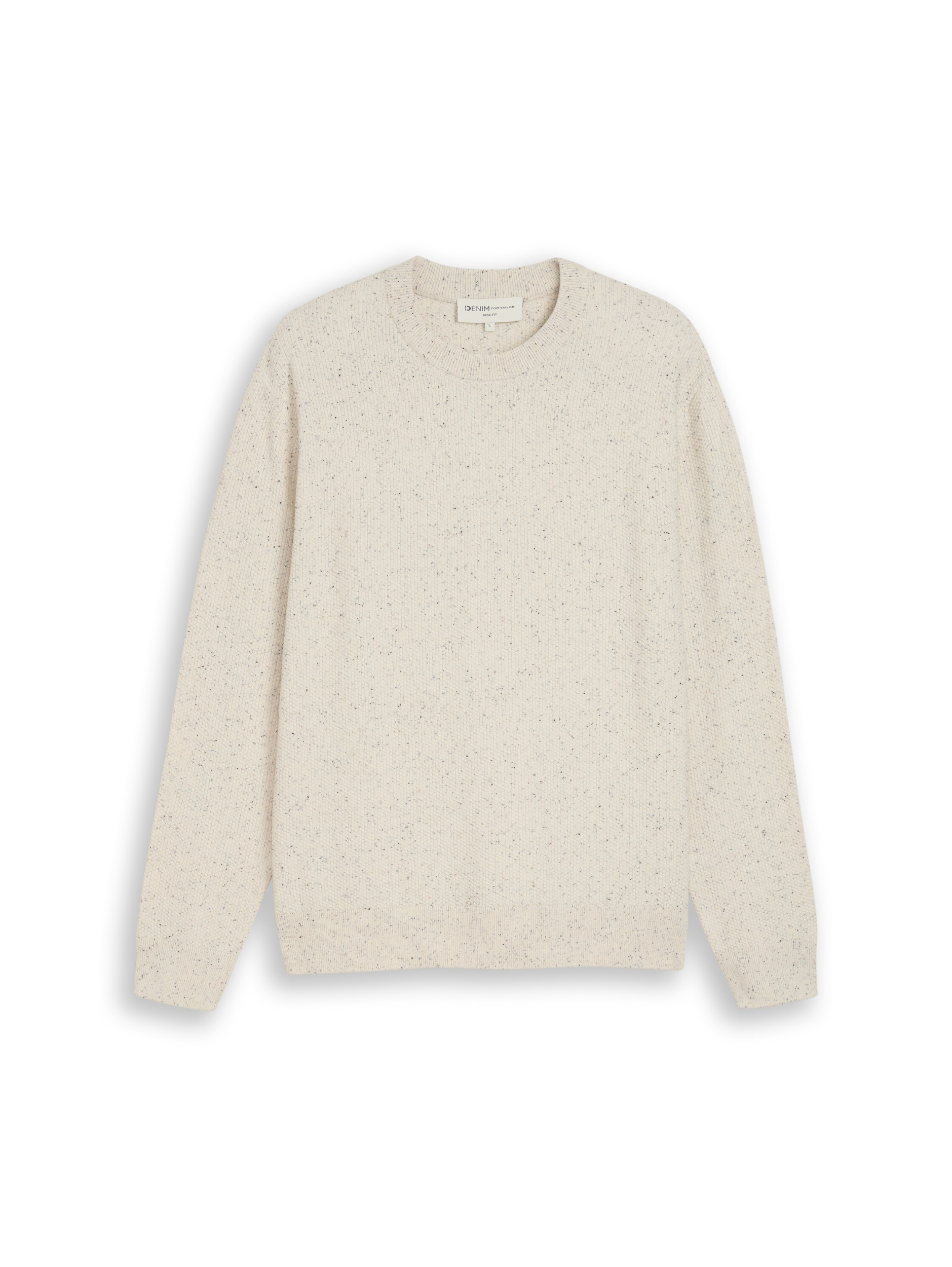 multi color nep crew neck knit #1