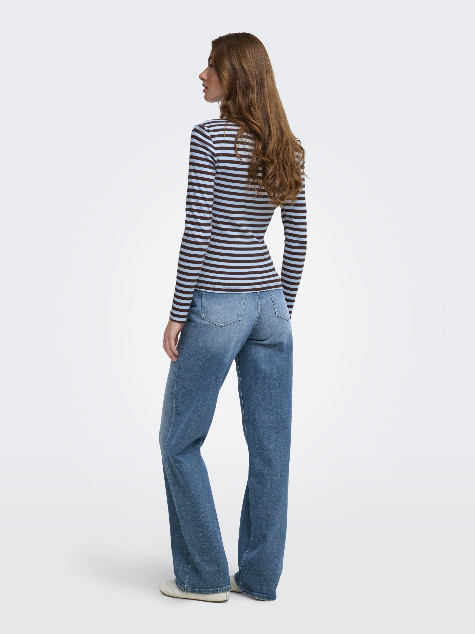 ONLVAL L/S O-NECK STRIPE TOP JRS #5