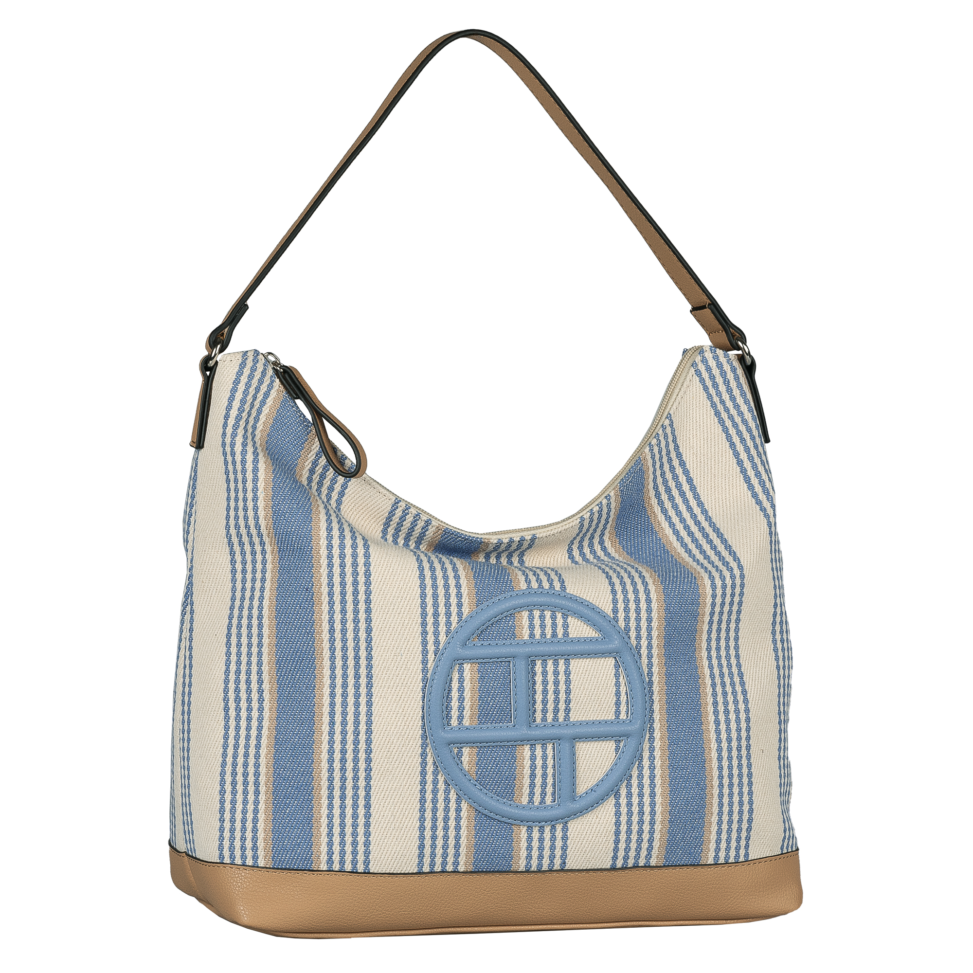 Gilda, Hobo Bag M, stripes blue #1