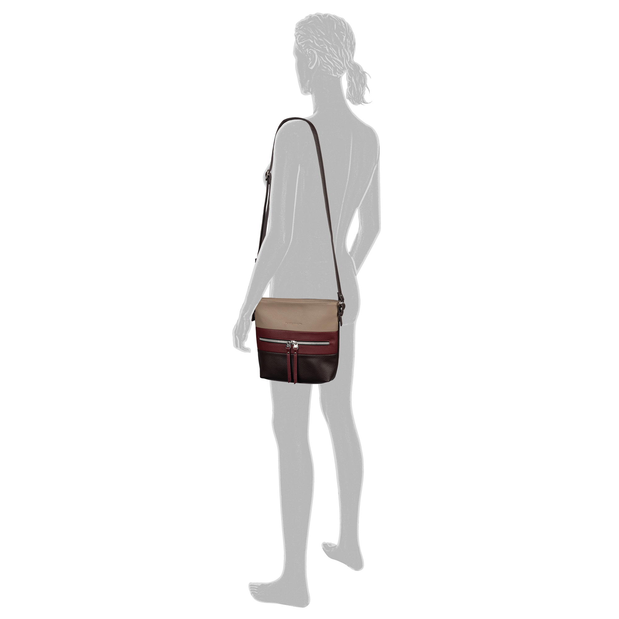 Ellen, Cross bag M, dark brown #4
