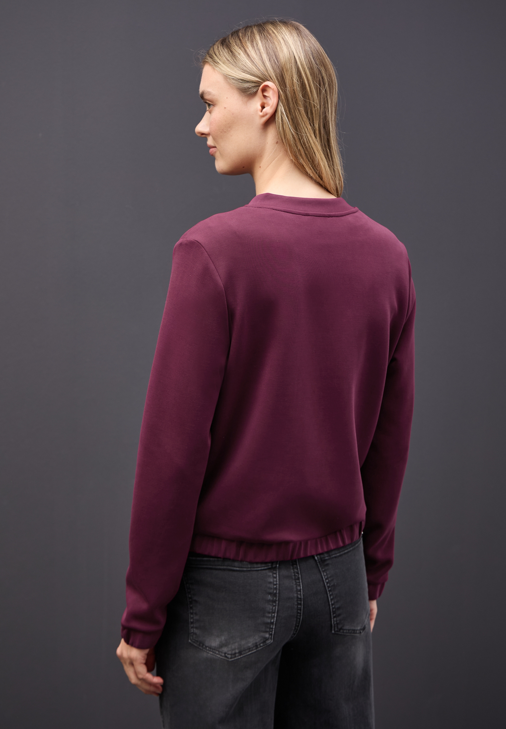 EOS_Silk look short zipper jac #4