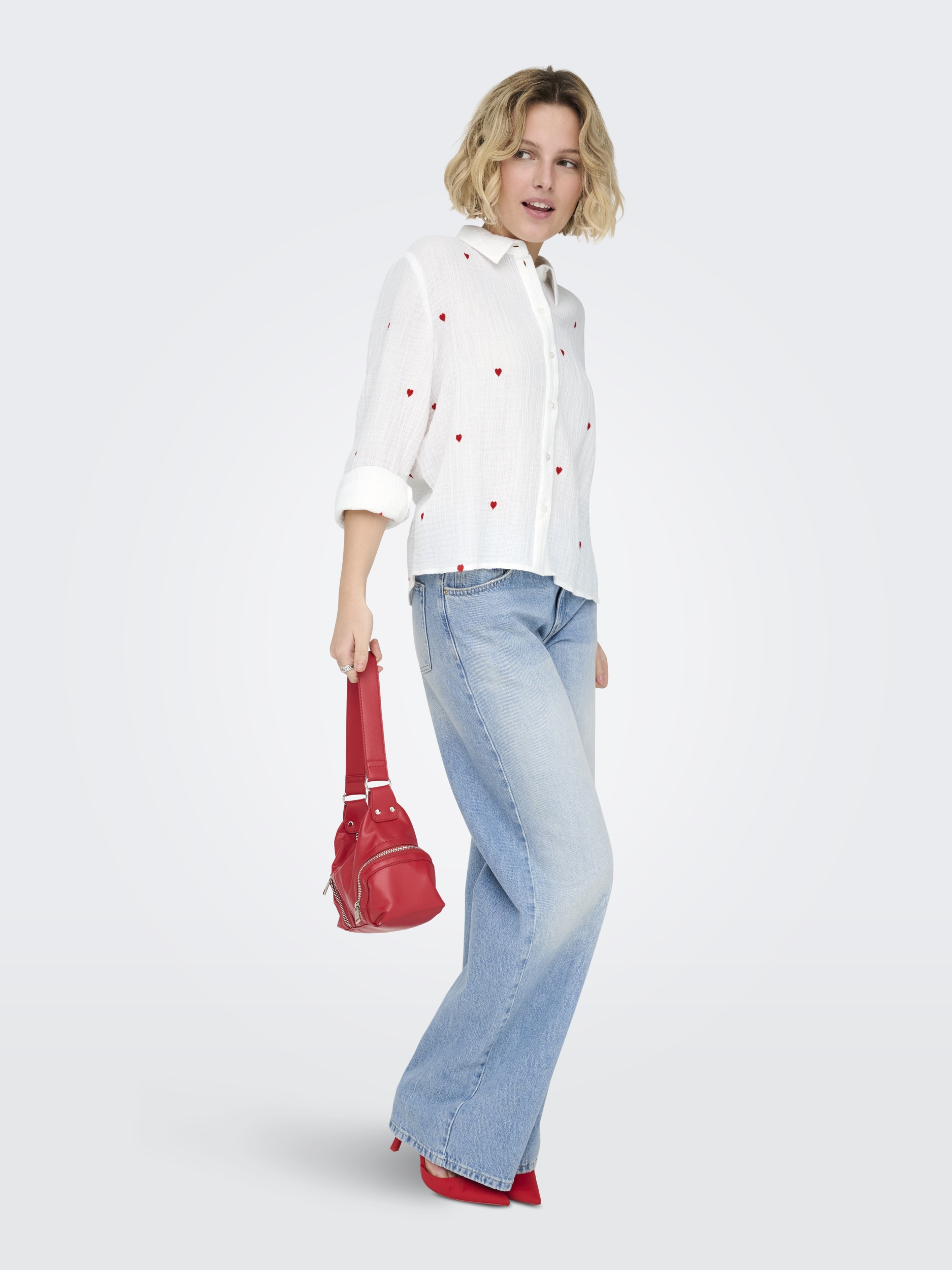 ONLHEART L/S SHIRT NOOS WVN #5