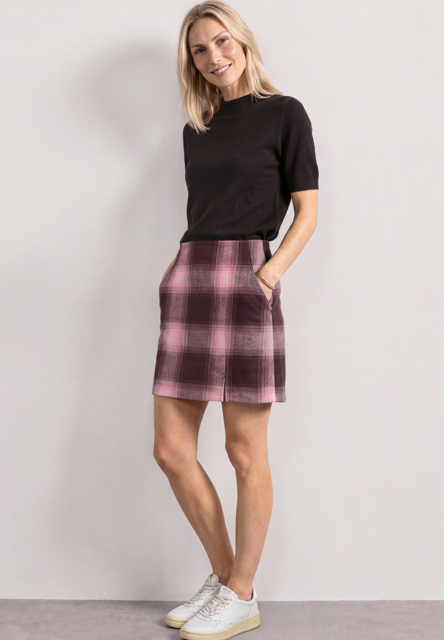 Fake Wool skirt_check #5