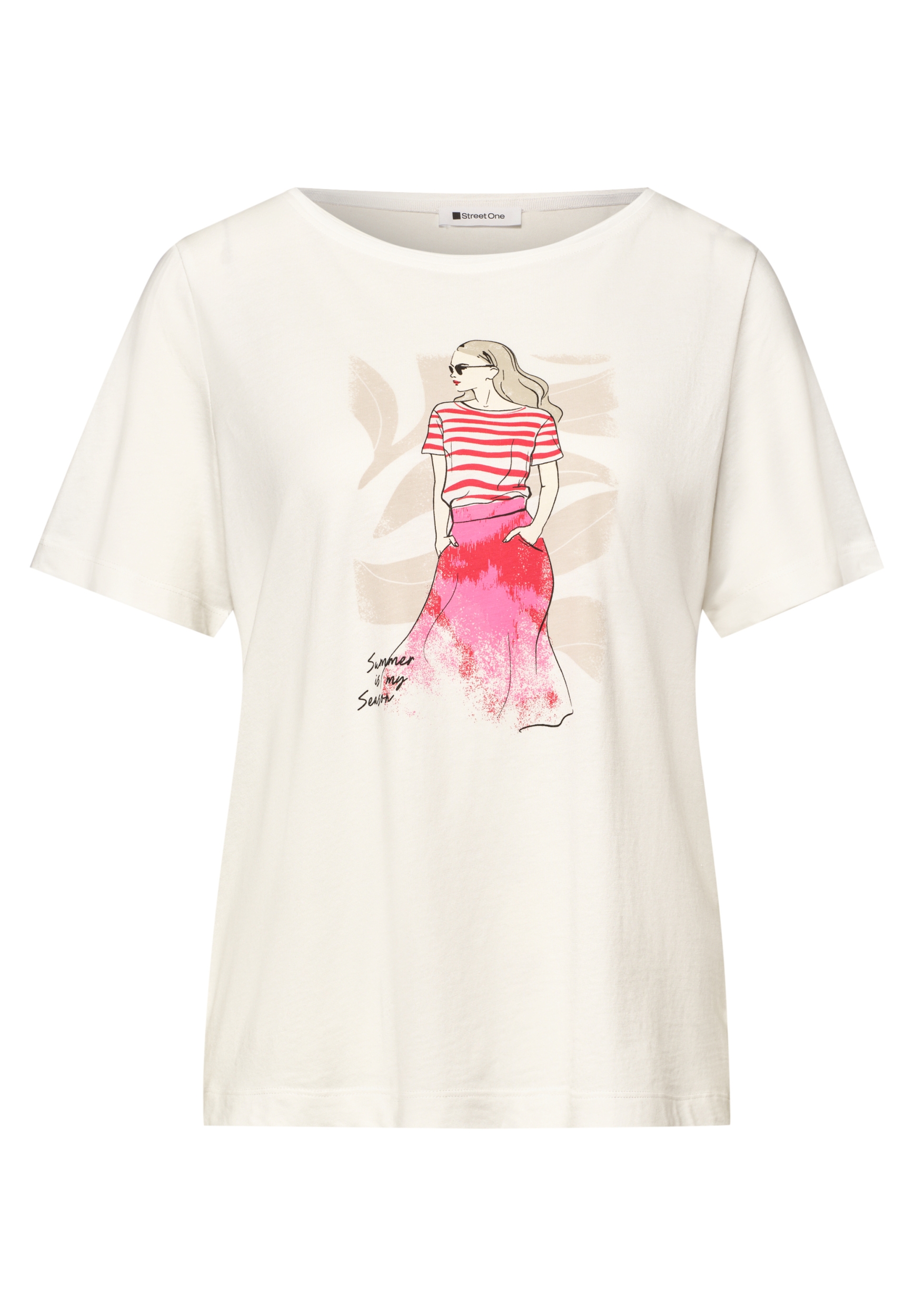 lady partprint shirt #1