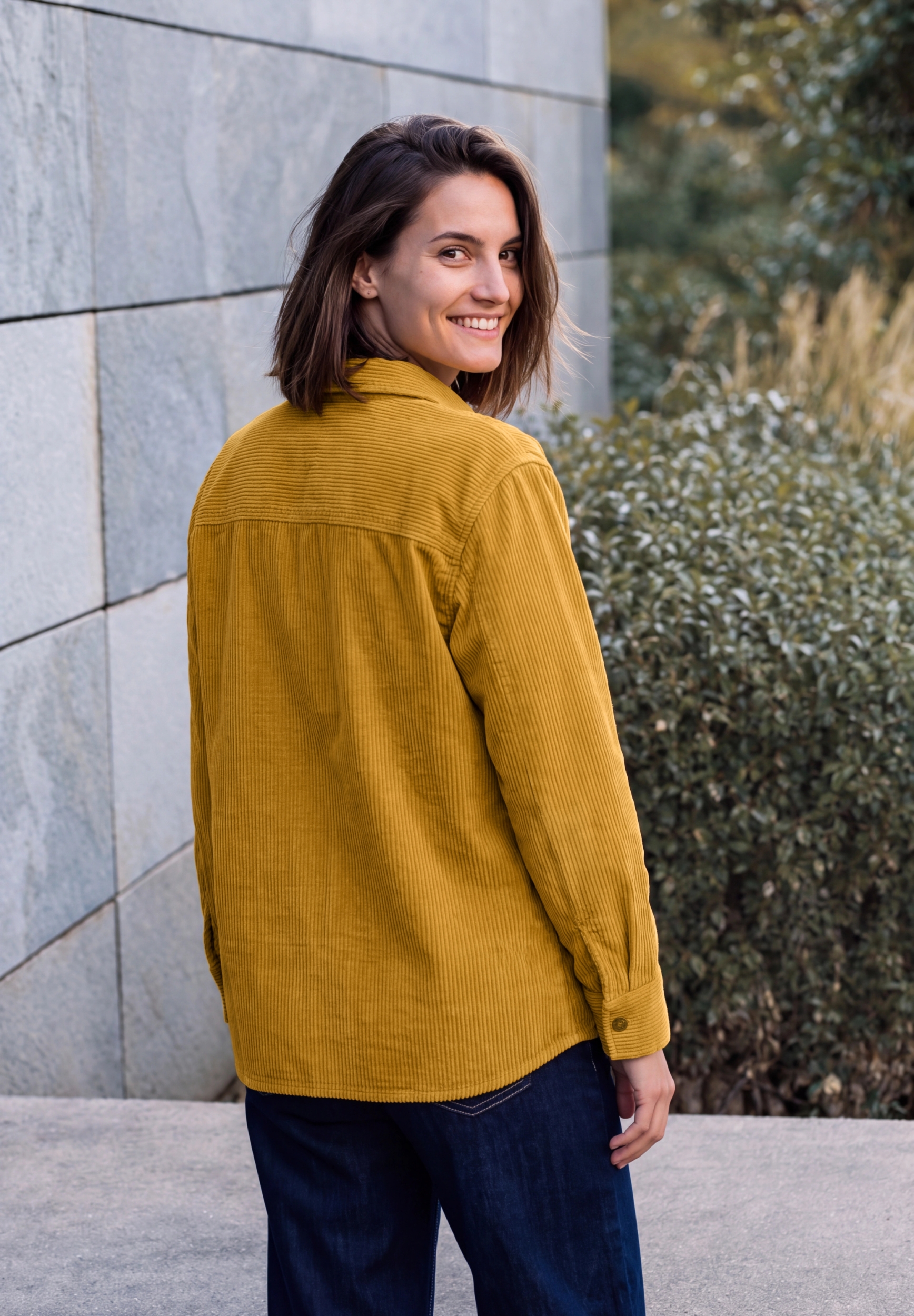 TOS Solid Corduroy Blouse #4