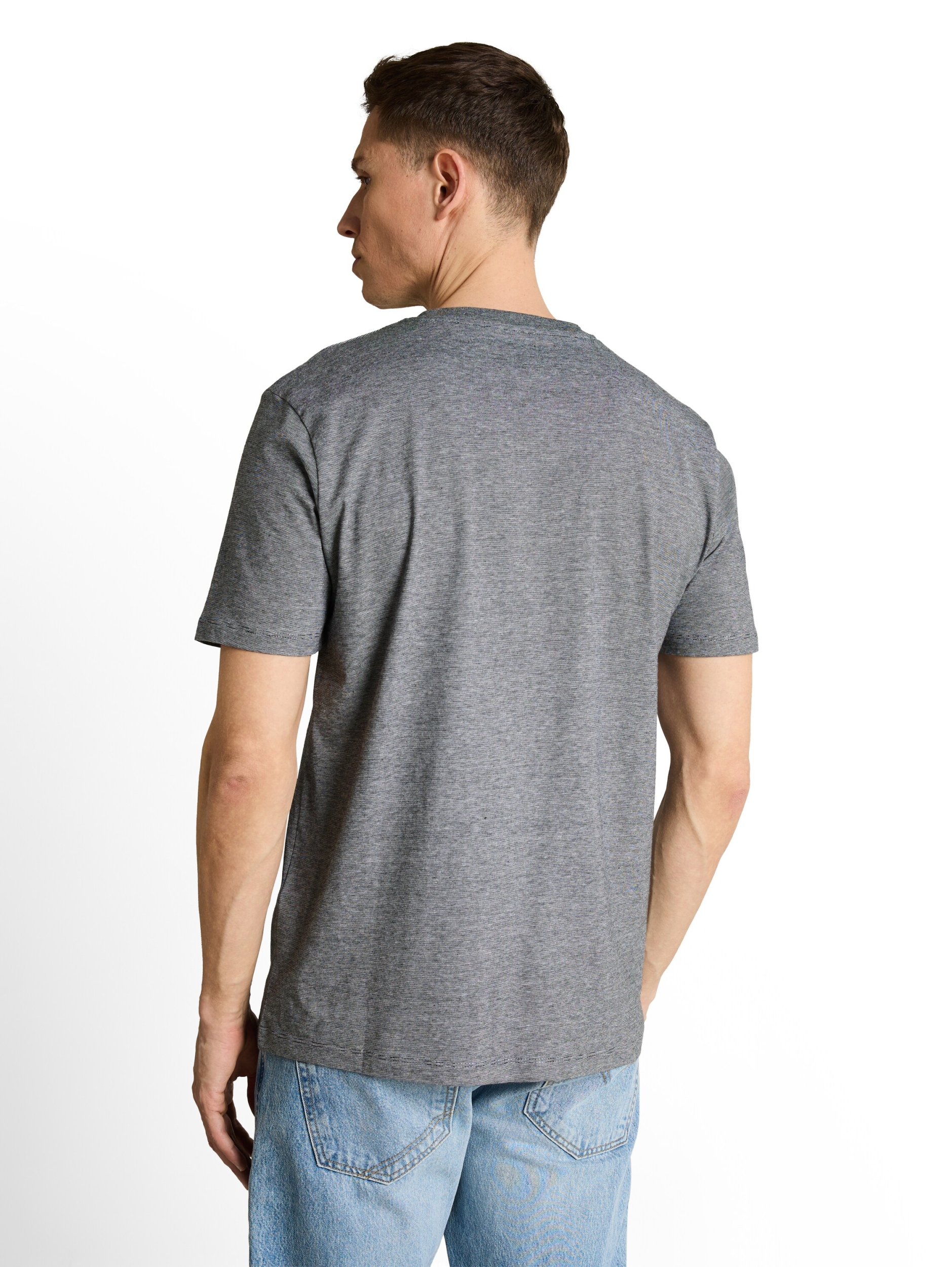 fine stripe printed t-shirt #4