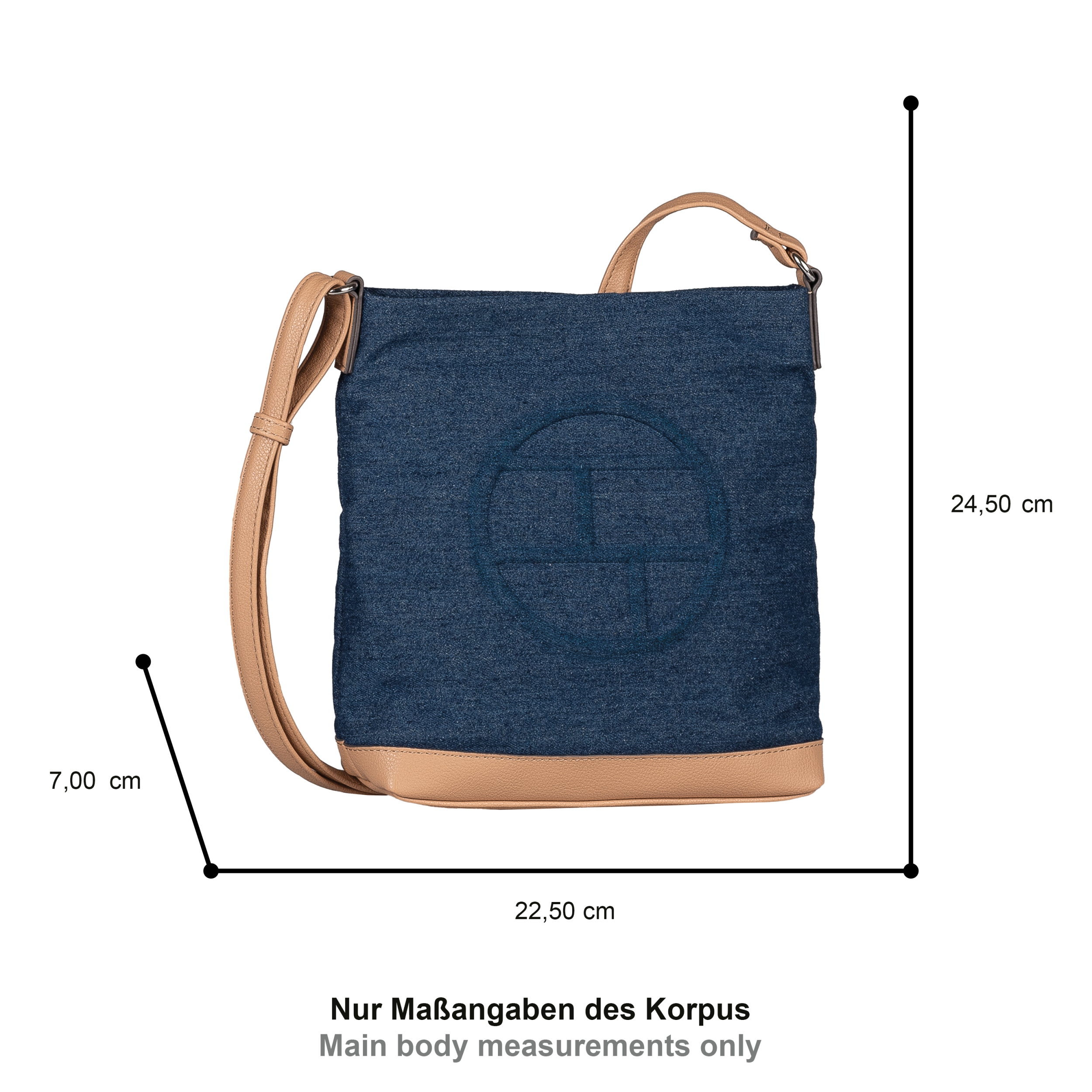 Gilda, Cross bag S, denim blue #5