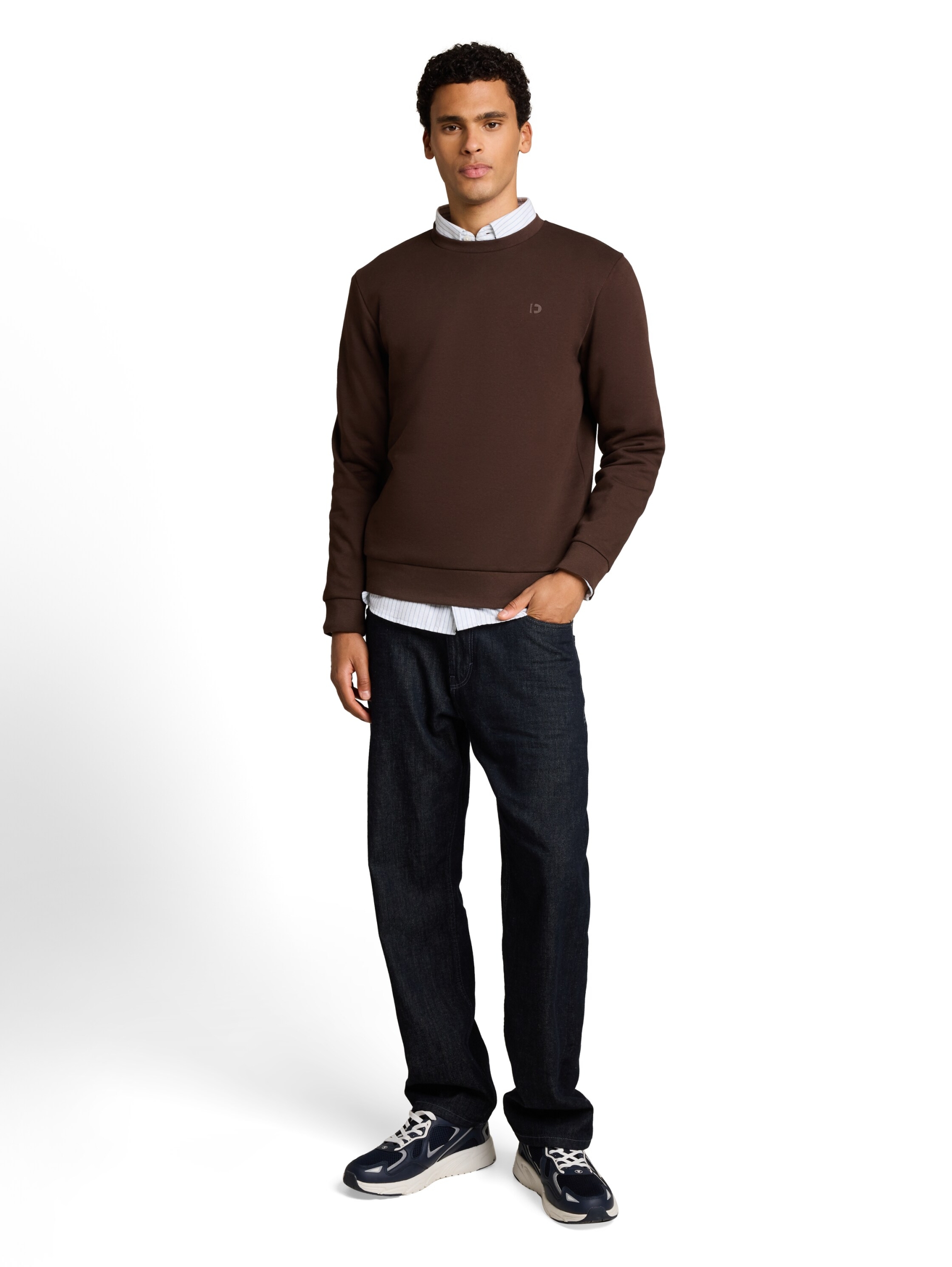solid crew neck sweatshirt #8