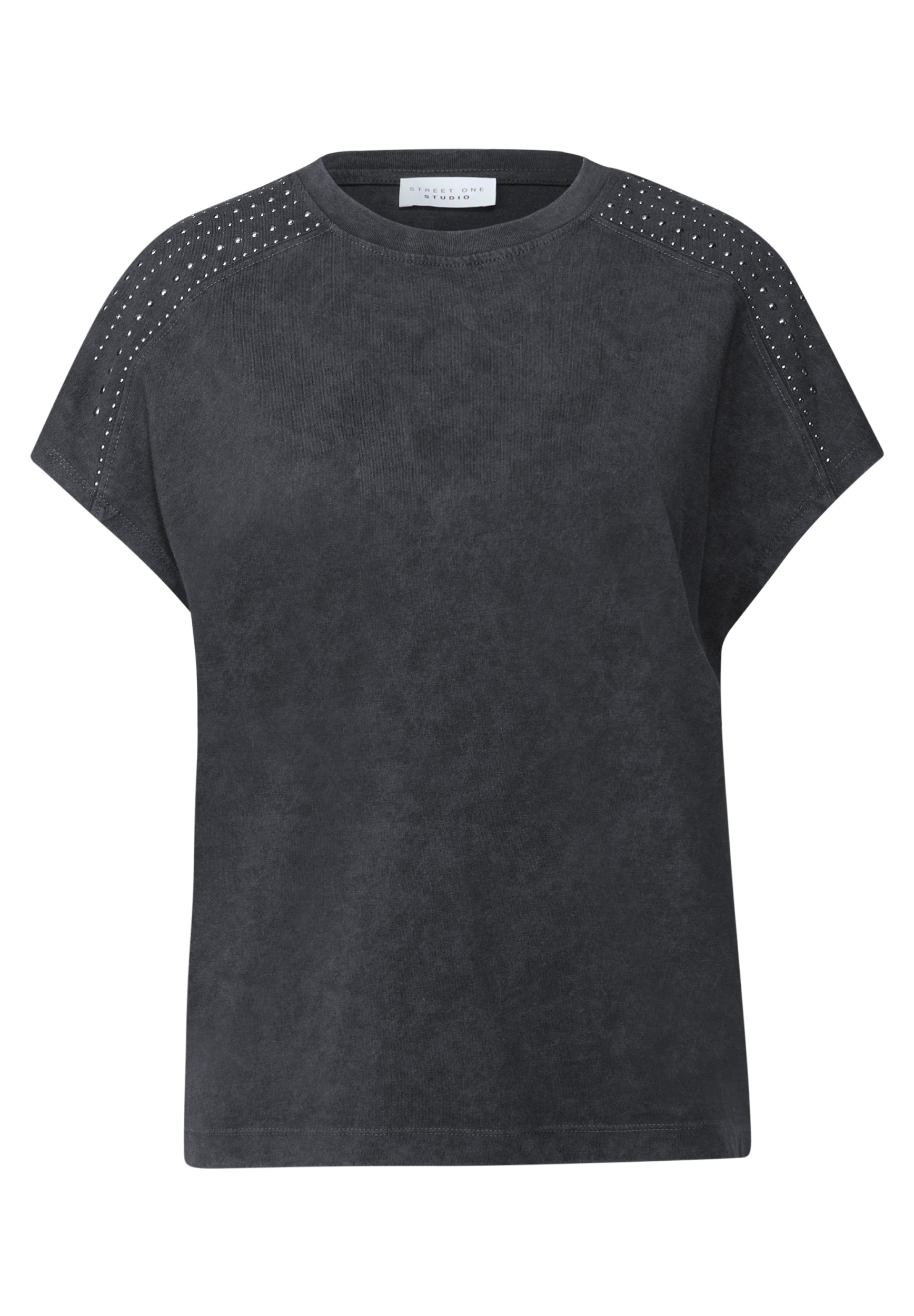 washed shirt w.stone shoulder #1