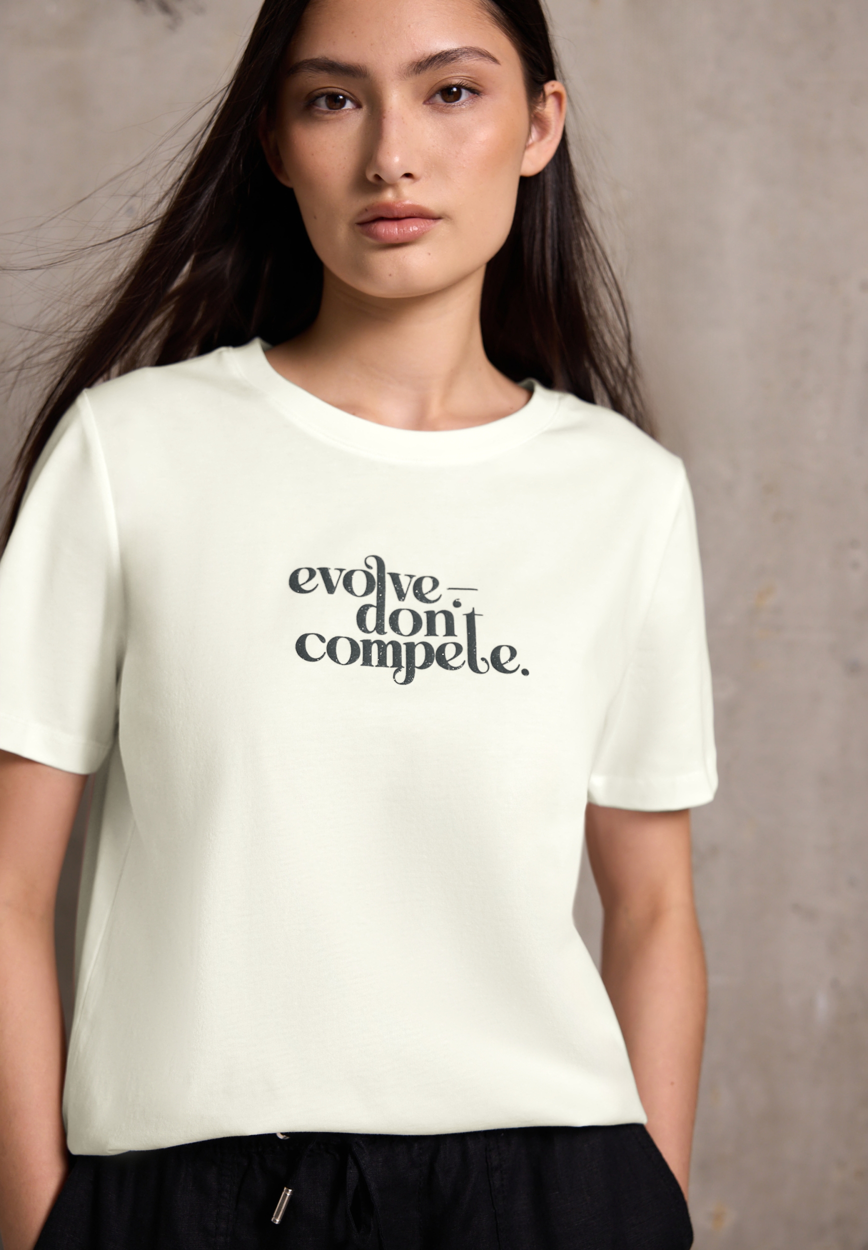 basic partprint shirt #3