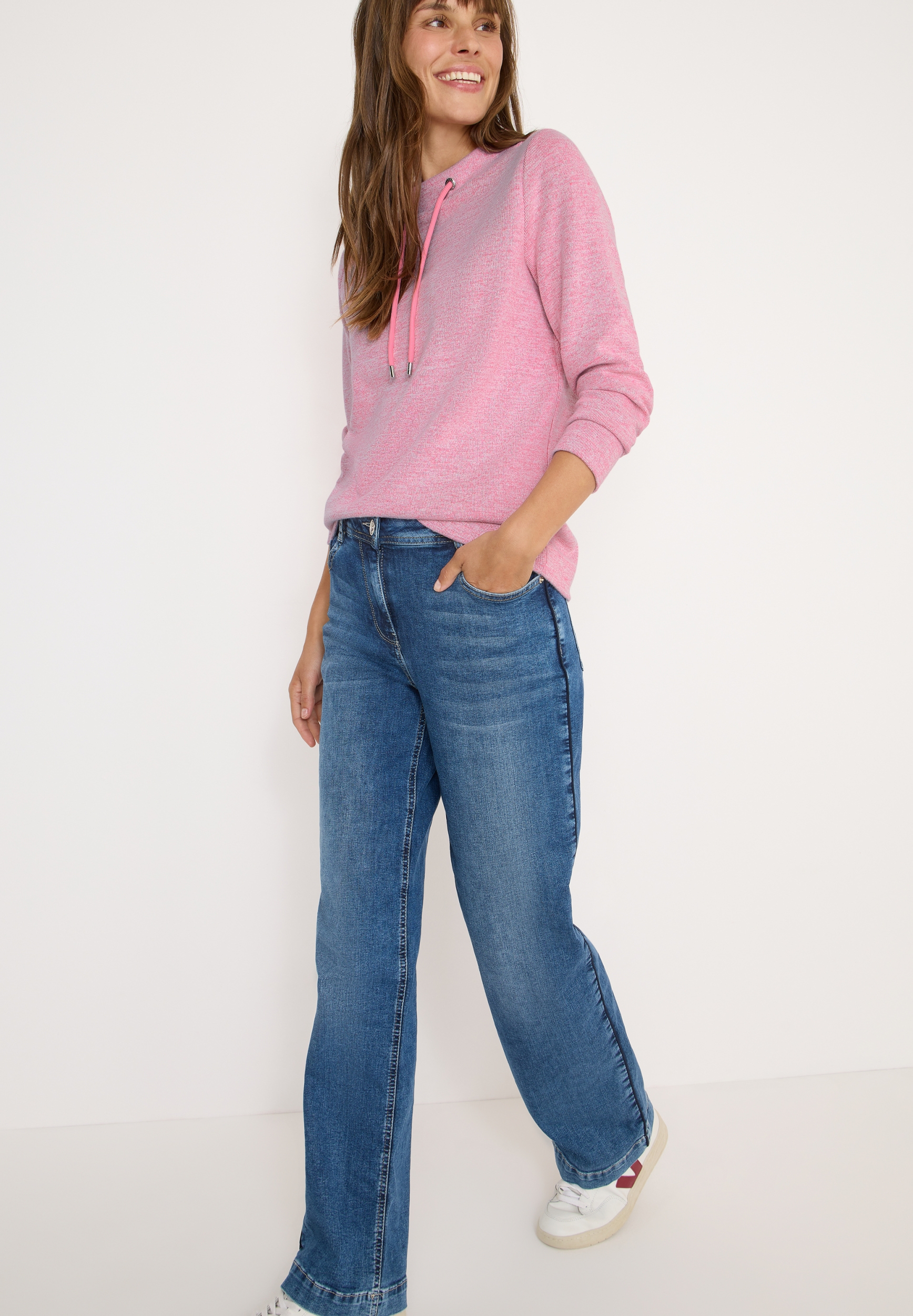 TOS Melange Rib Funnel Neck #5