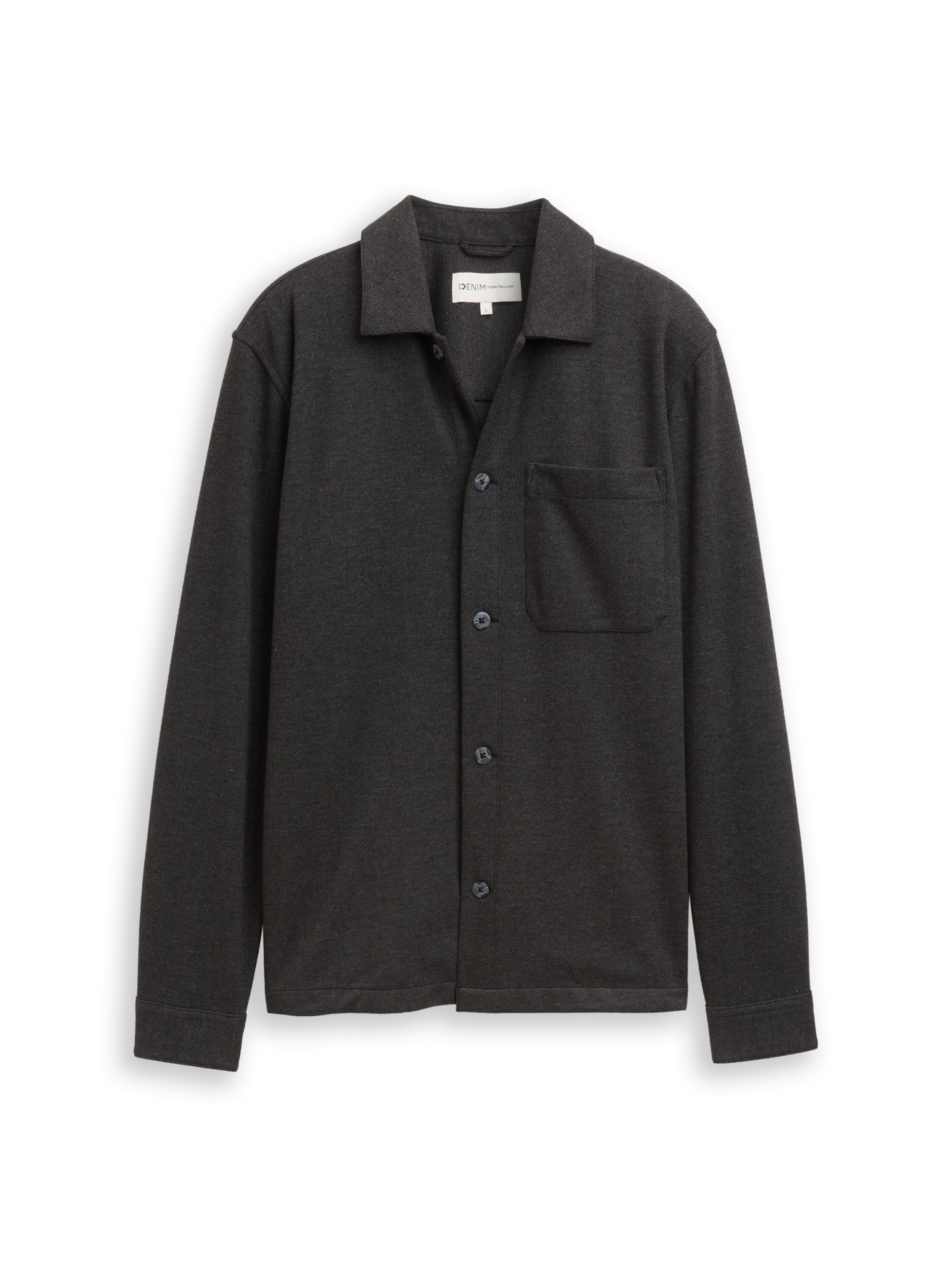 brushed twill overshirt #1