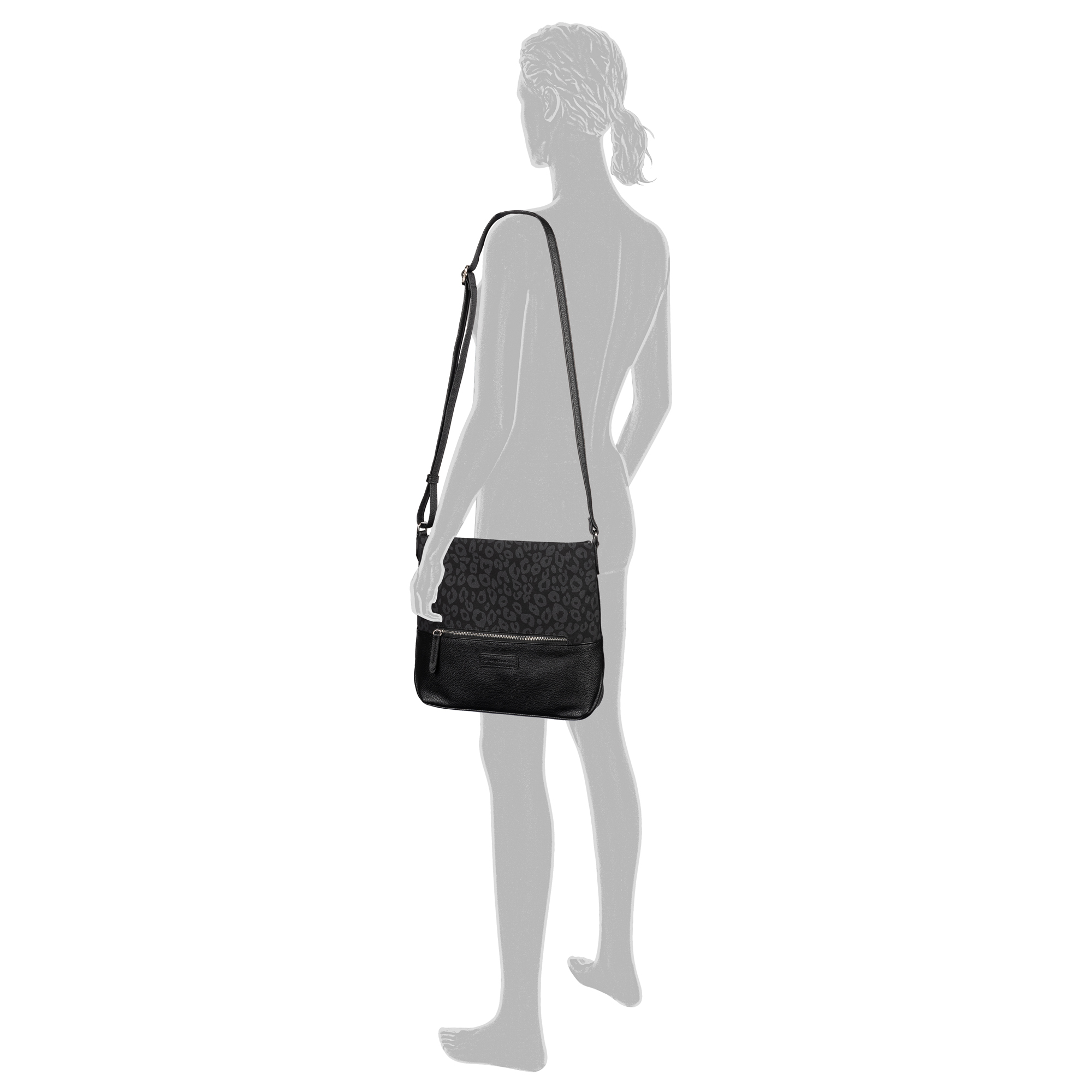 Gia, Cross bag M, leo black #4