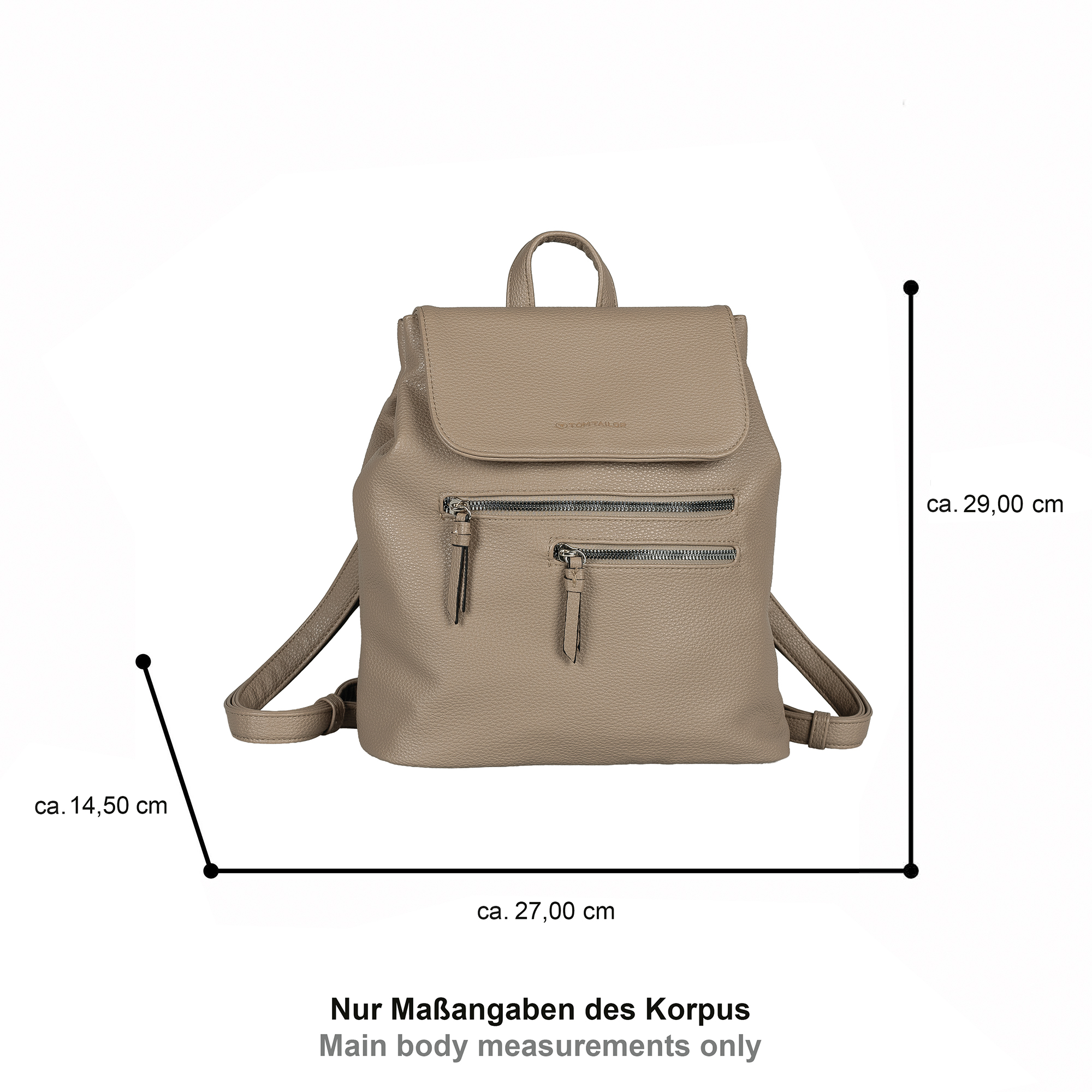 Winona, Backpack M, taupe #5