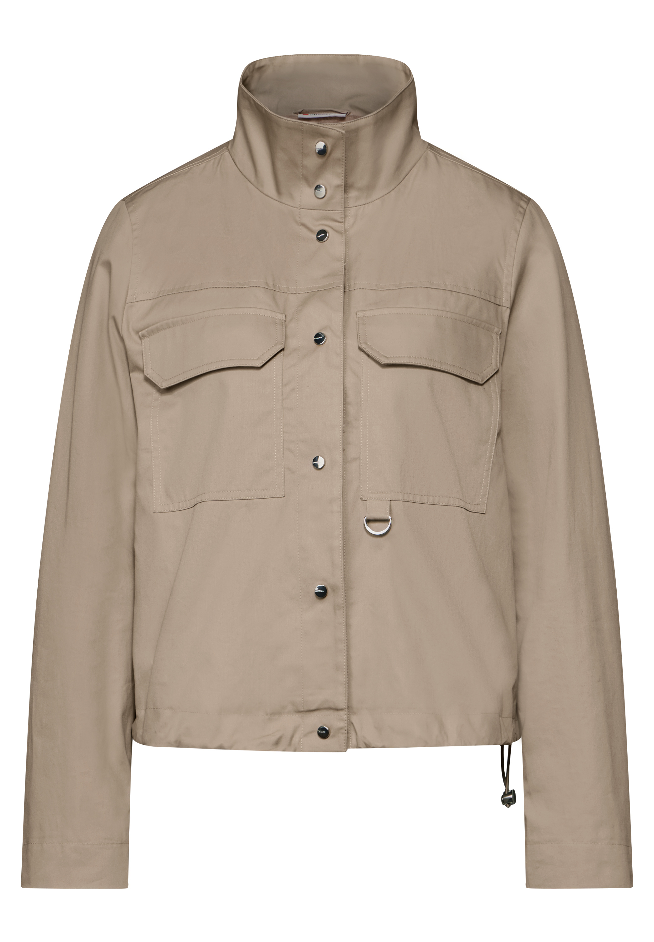 Kurze Jacke mit Stehkragen