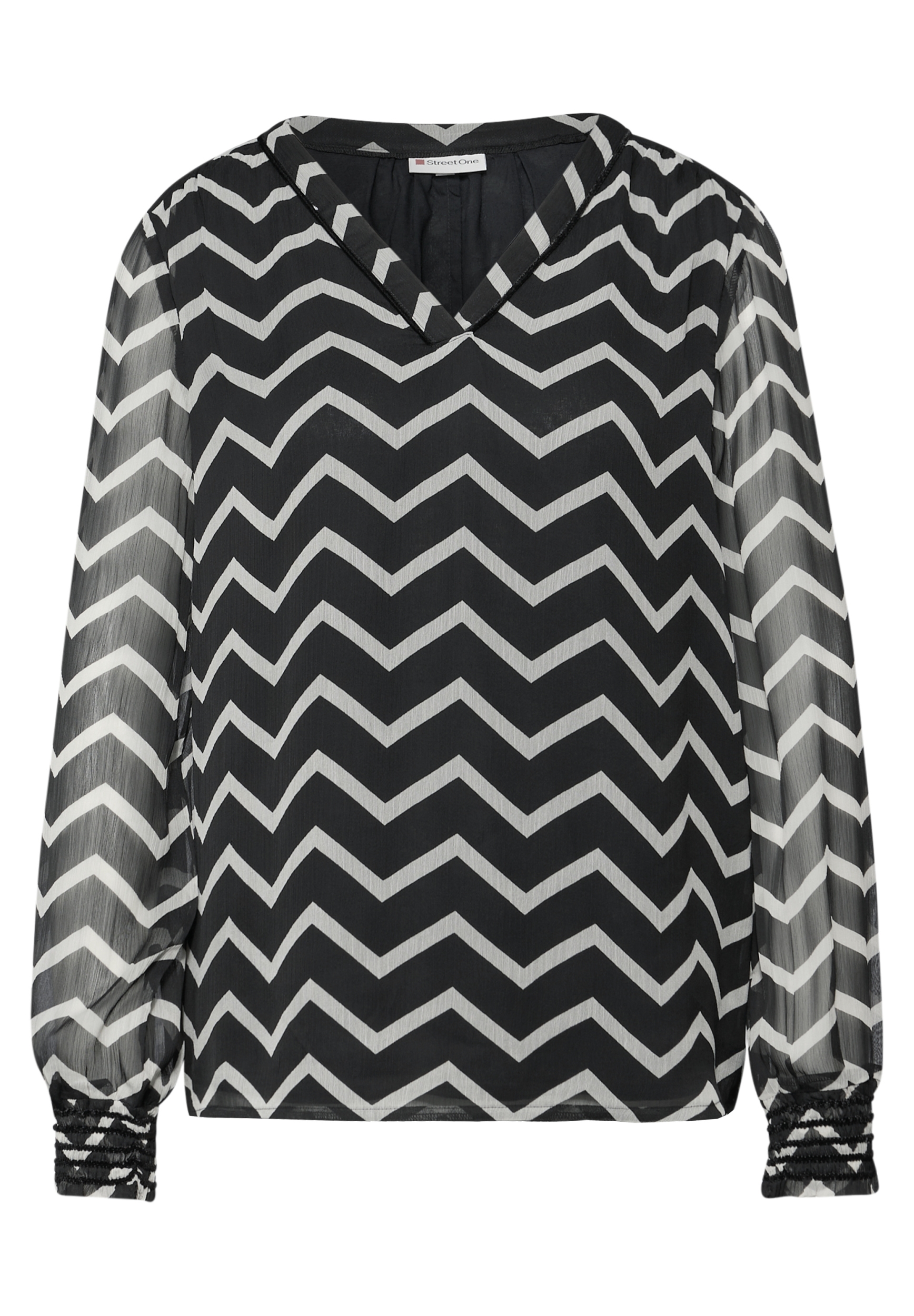 Chiffon tunic blouse w velvet #1