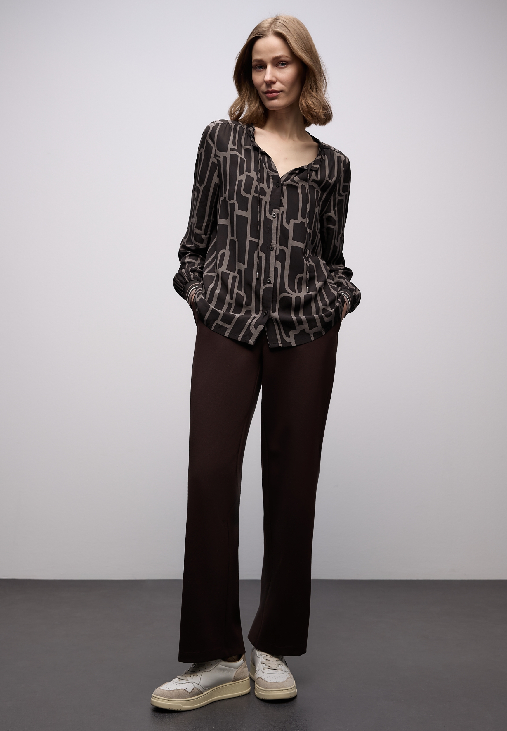 LTD QR Tunic blouse w tapes AO #6