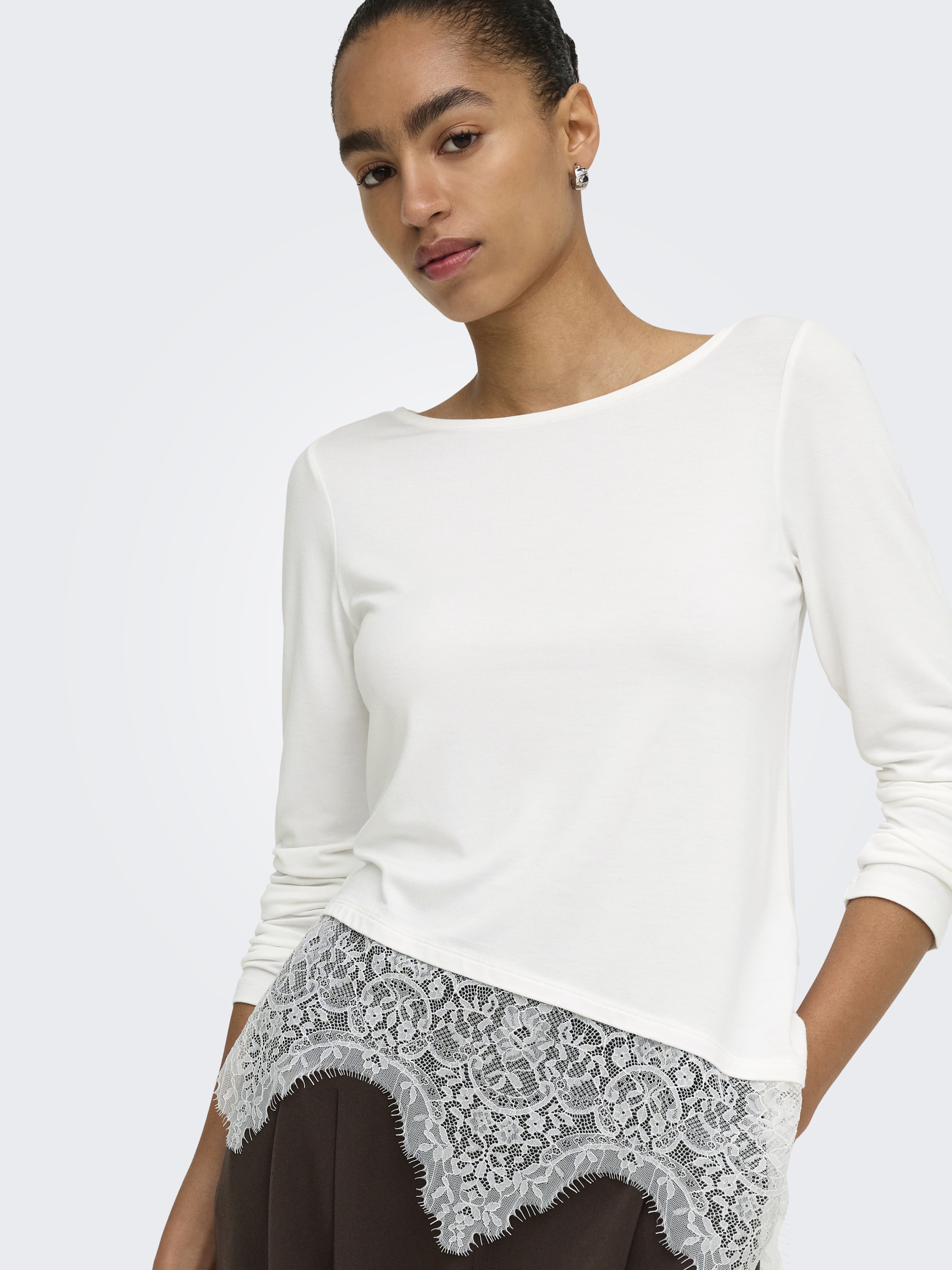 ONLLAILA LS LACE MIX TOP JRS #3