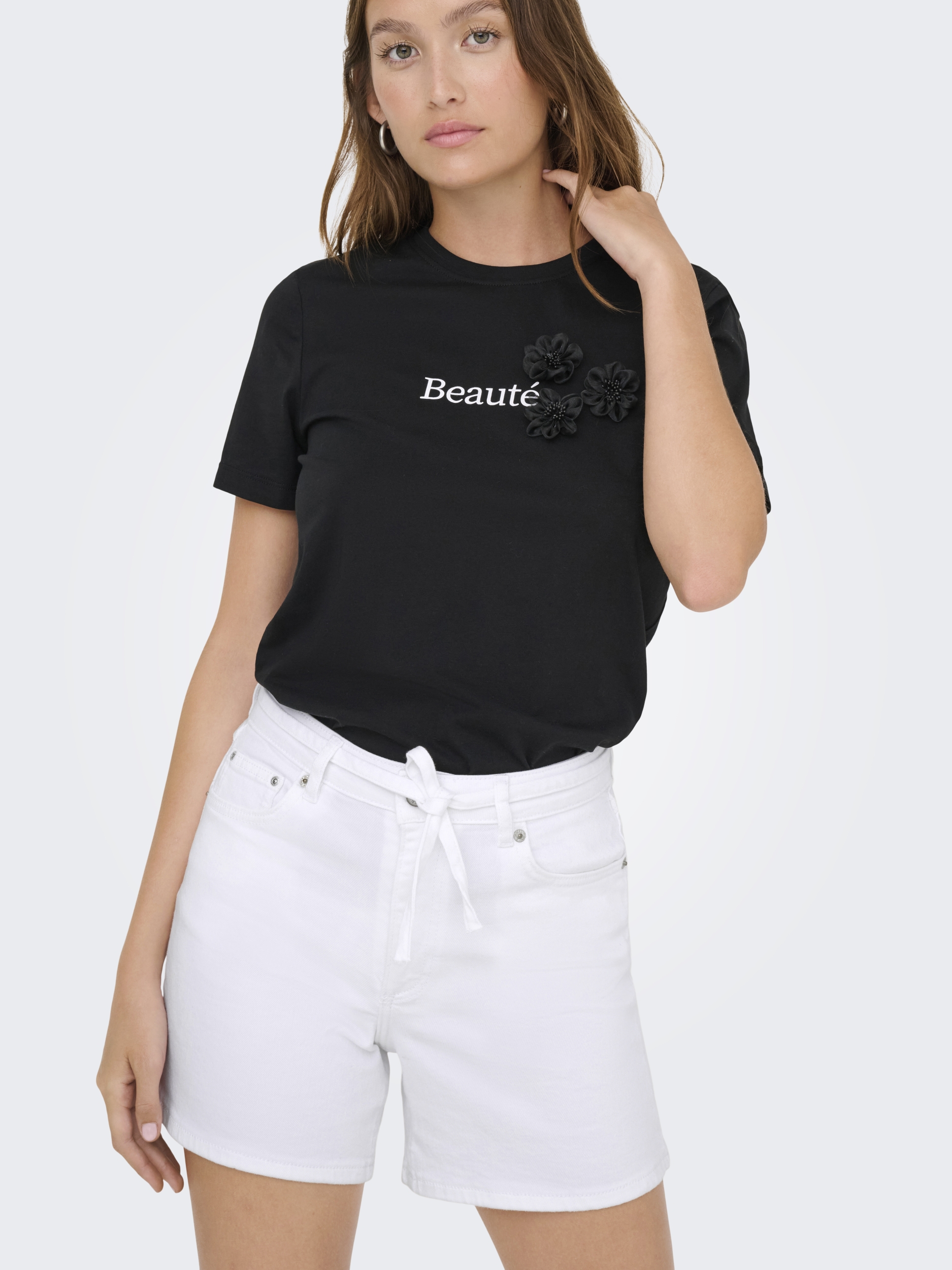 ONLGIANNA MW BELTED SHORTS AZG DNMNOOS #4