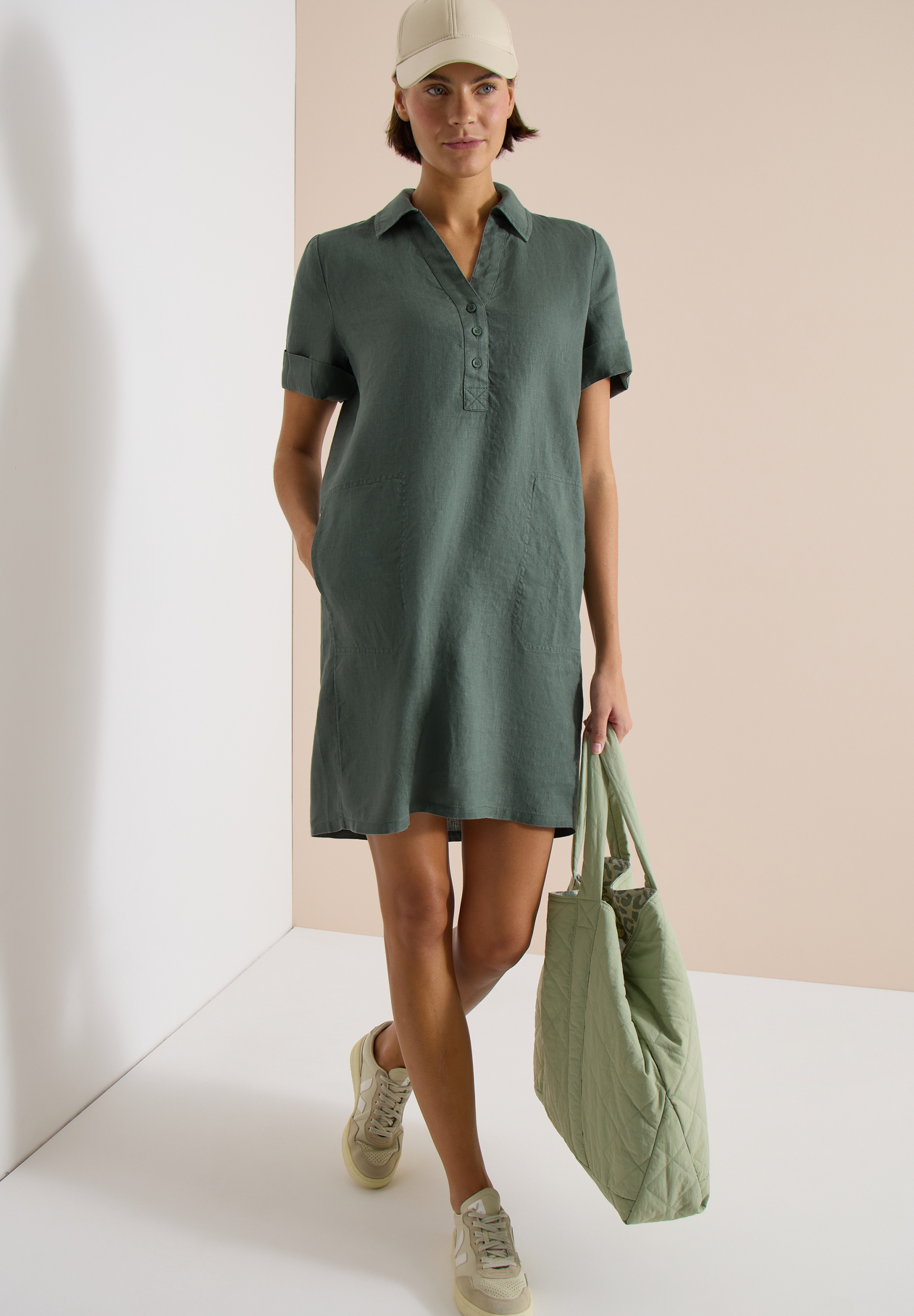 Linen Solid Dress #5