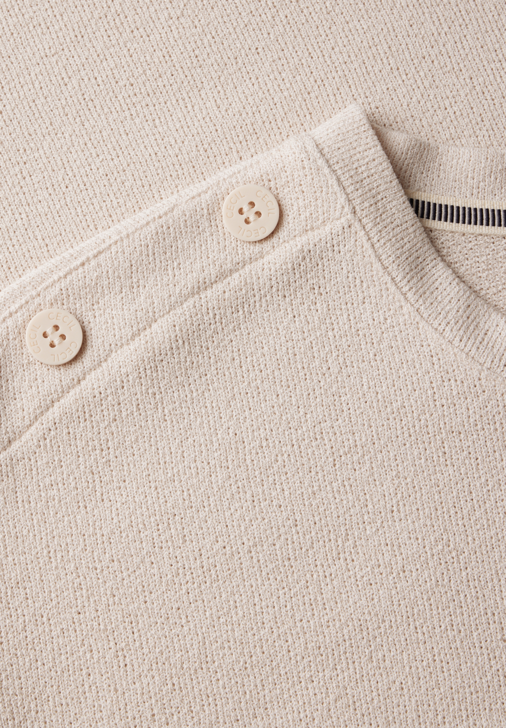 TOS Solid Crepe Button T-Shirt #2