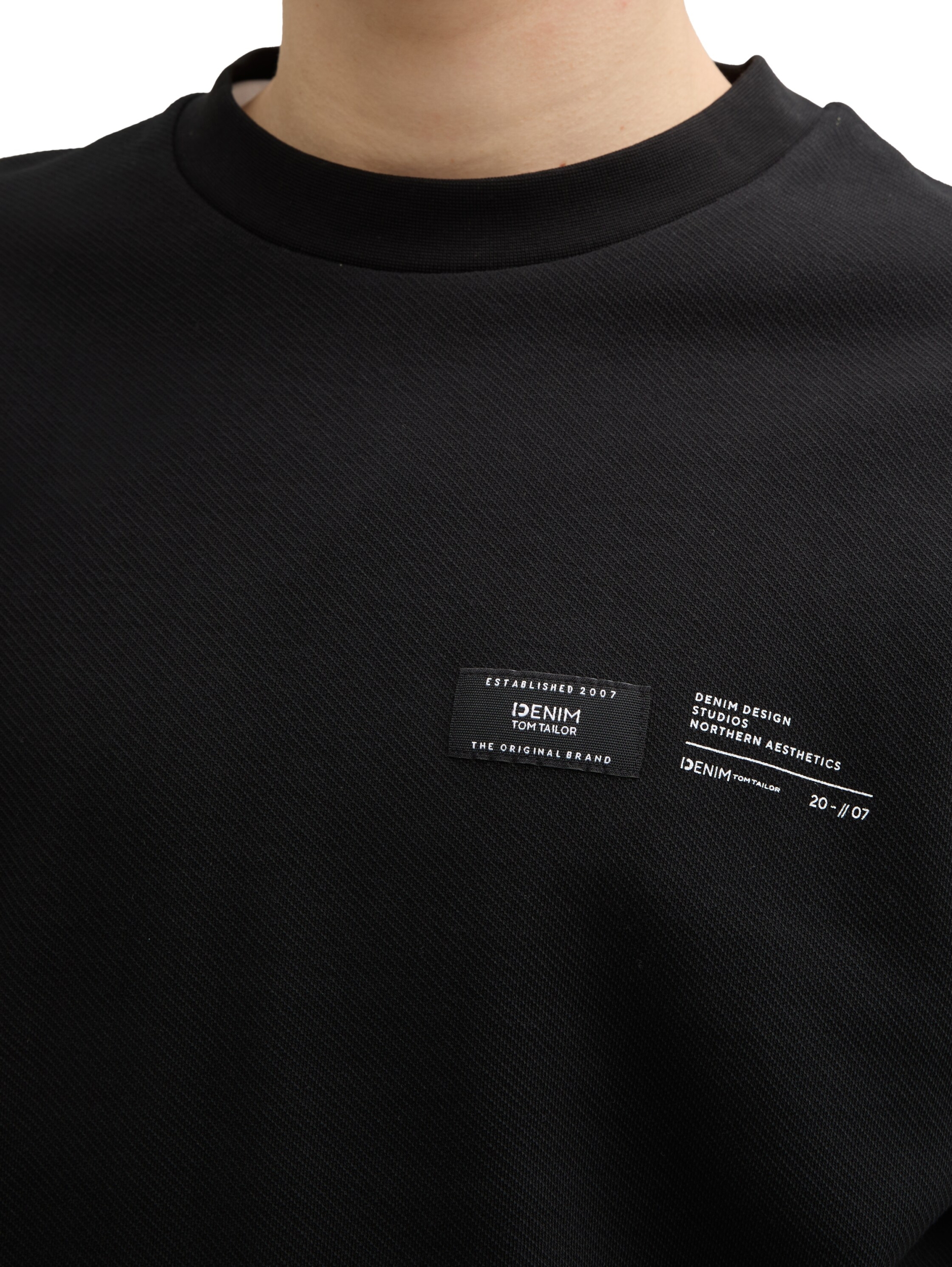 Sweatshirt mit Logo-Label #5