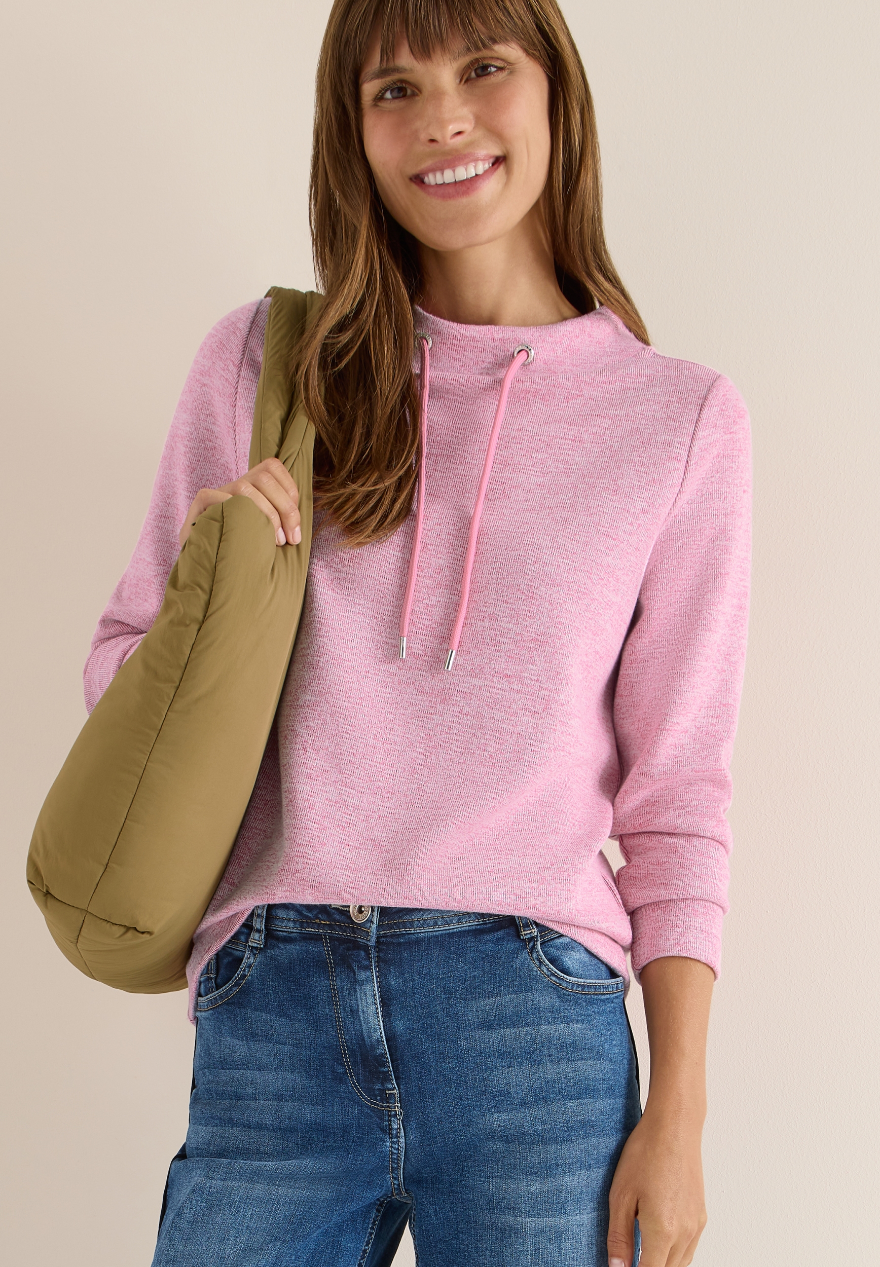 TOS Melange Rib Funnel Neck #7