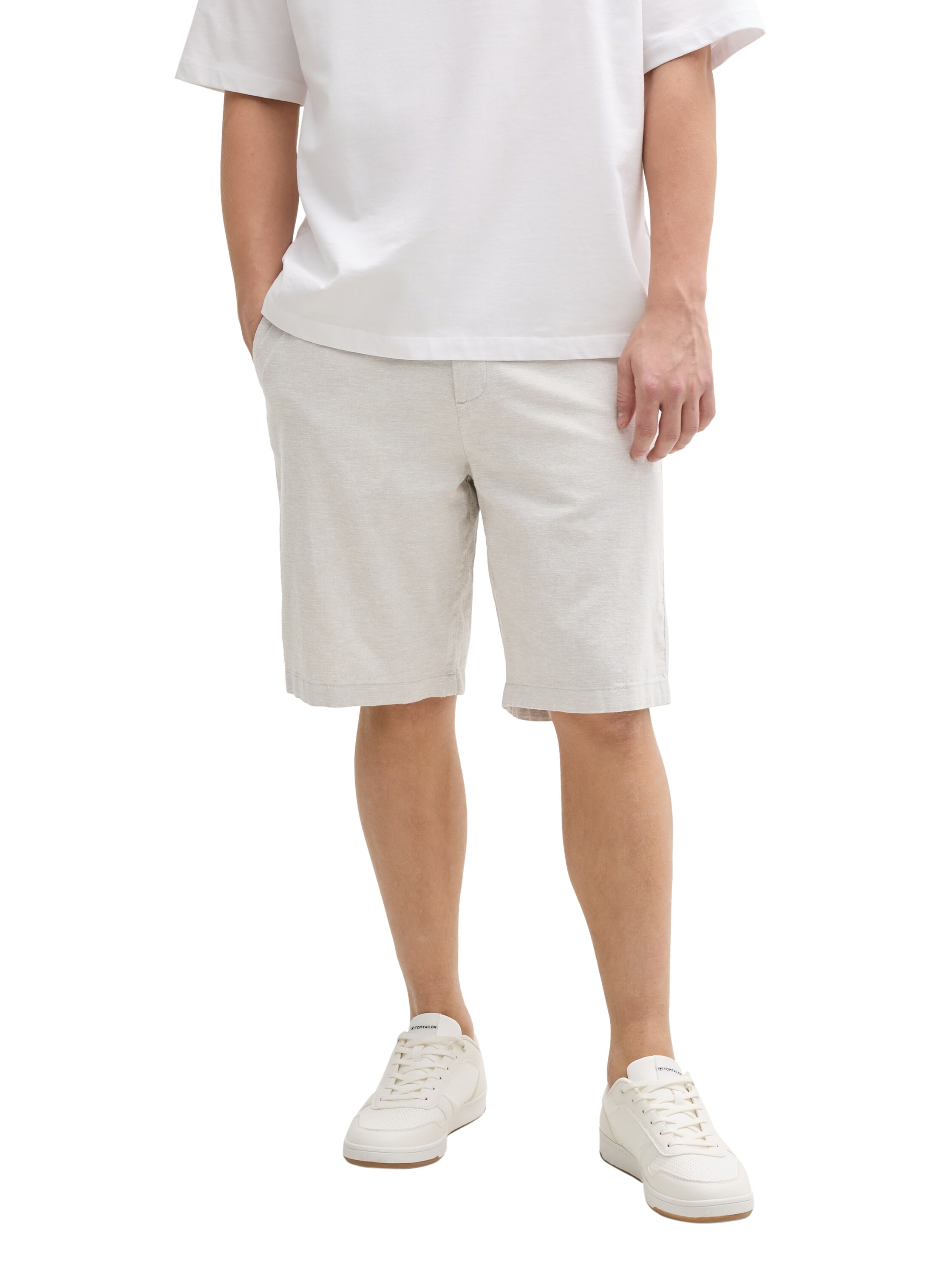Relaxed Shorts mit Leinenanteil