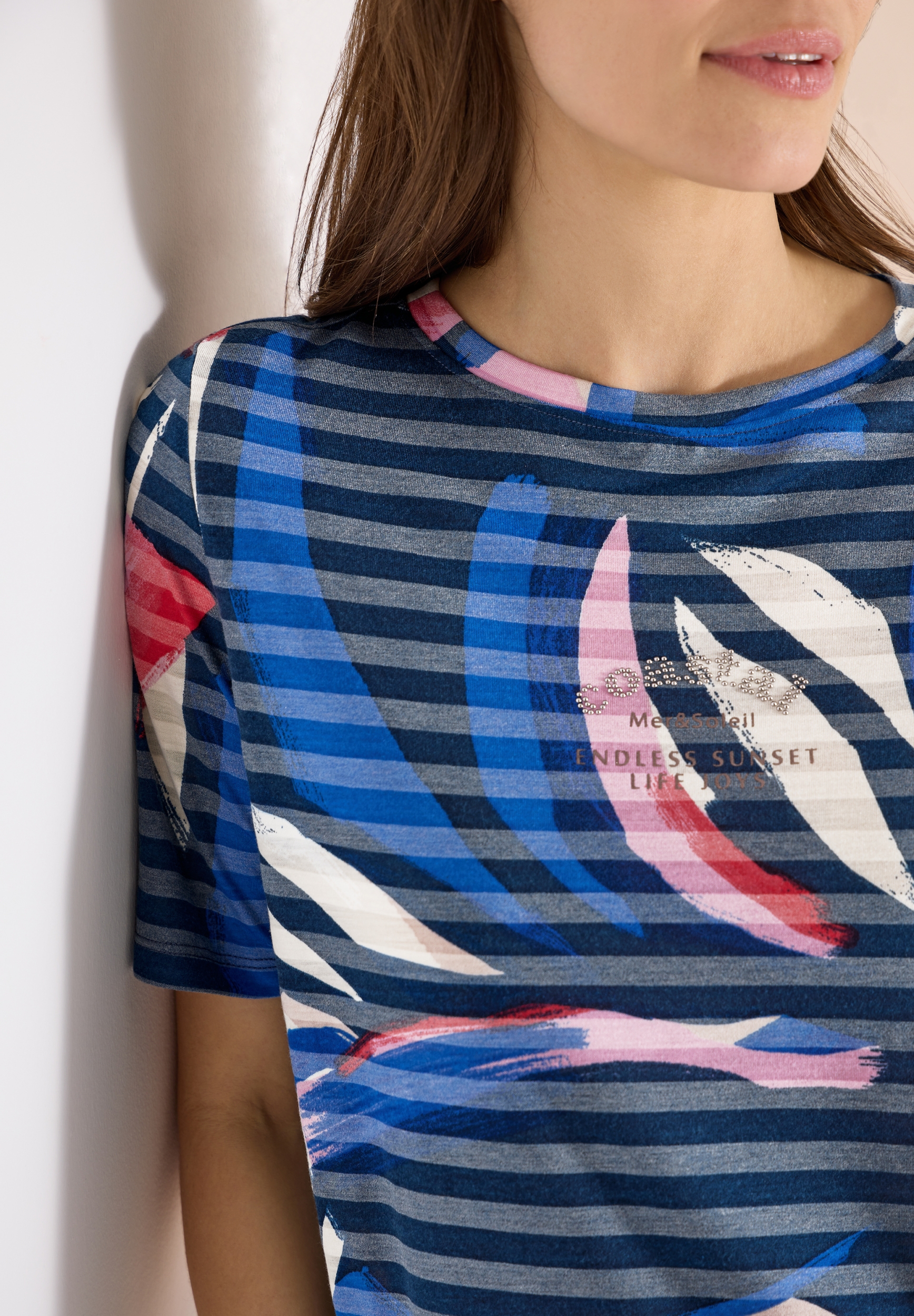 TOS Striped Burnout FP T-Shirt #6