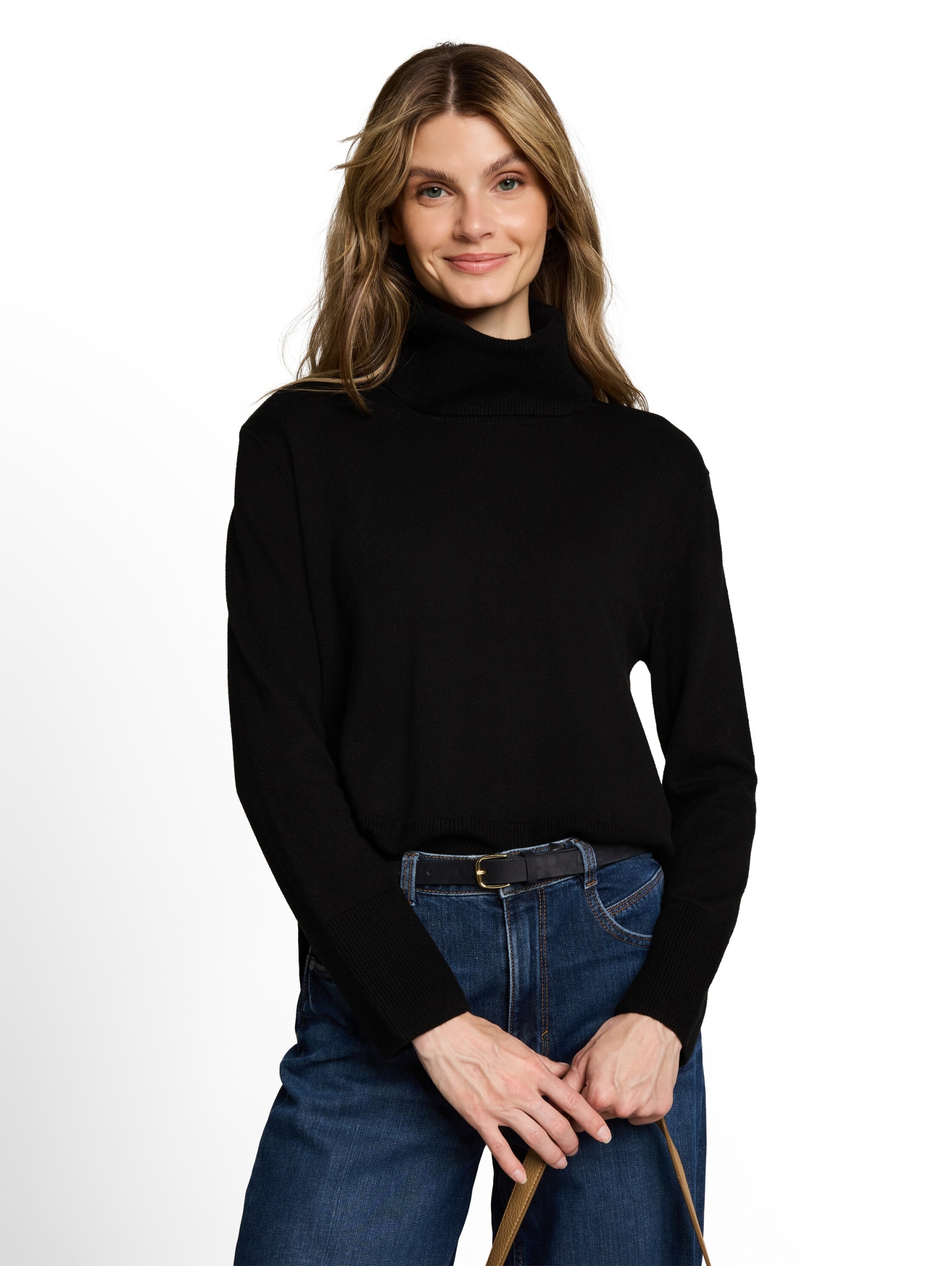 knit cashmere blend turtleneck #6
