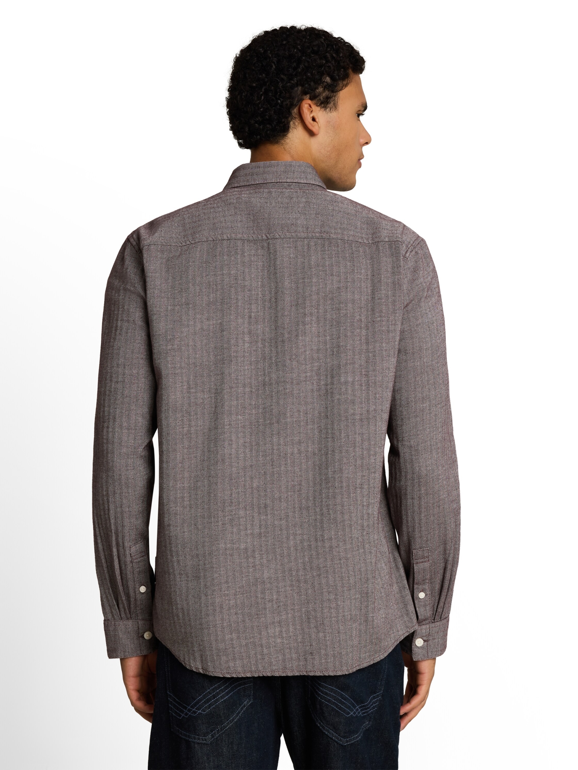 herringbone structured shirt #4