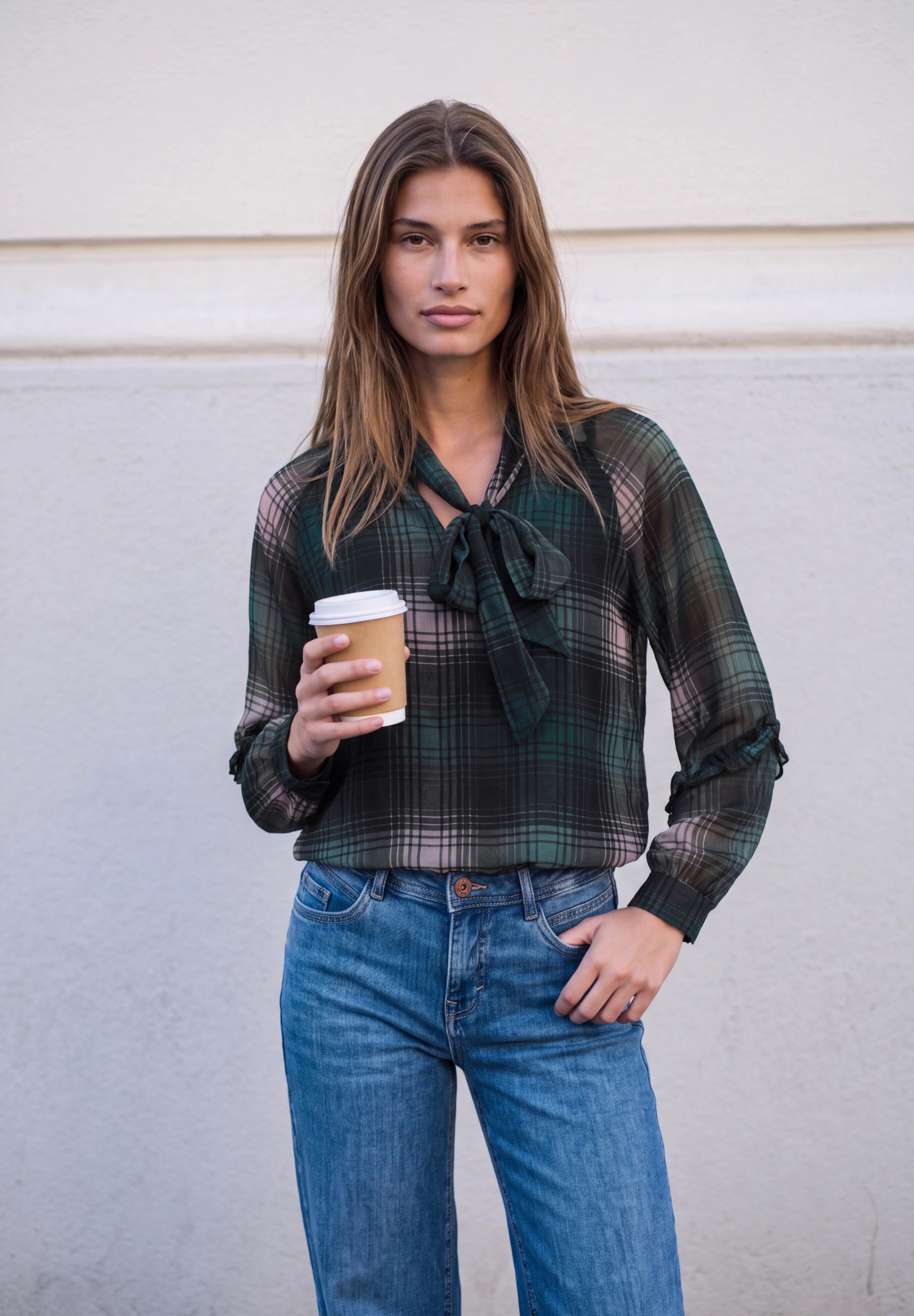 Studio_Raglan chiffon blouse w #3