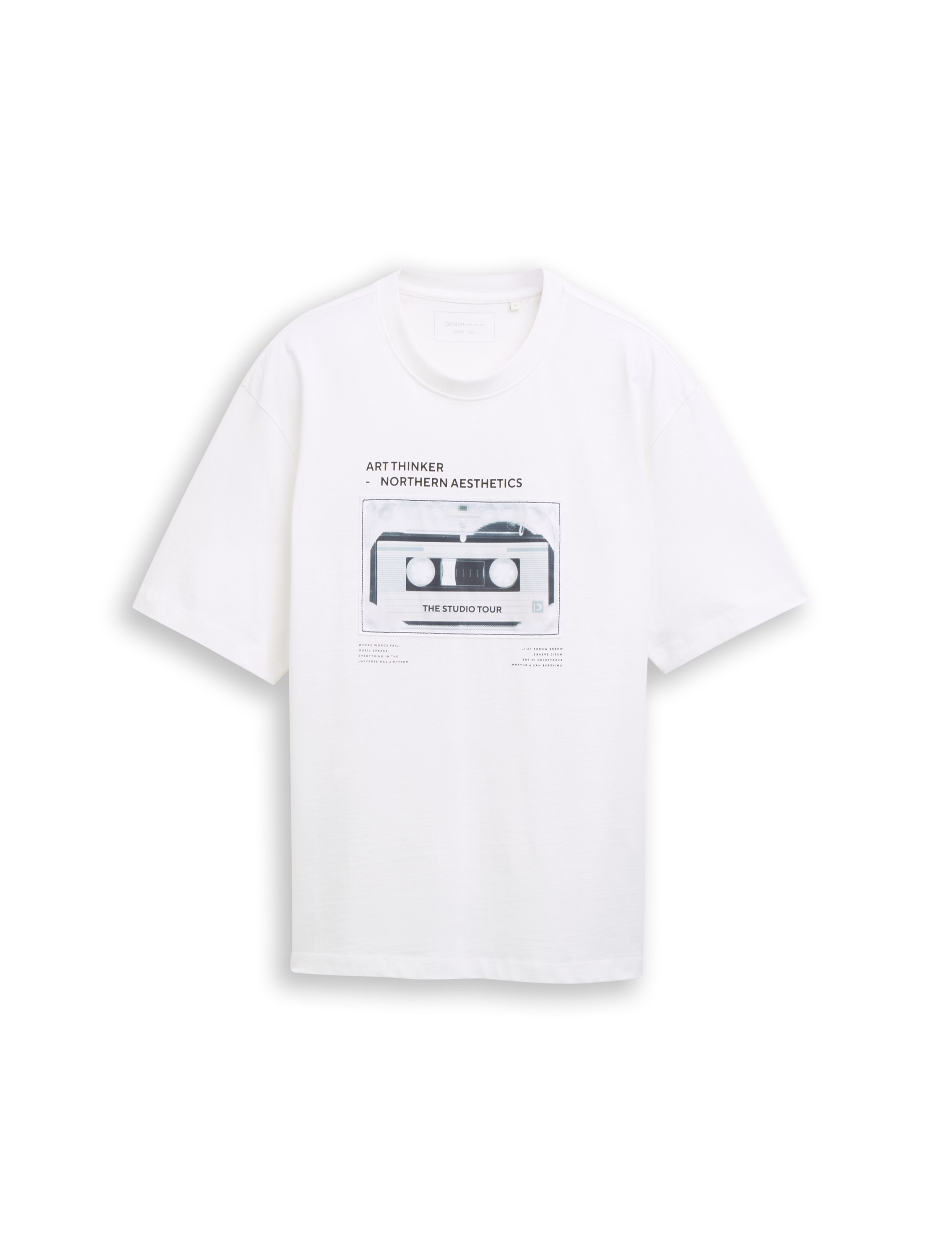 relaxed applicated print t-shi #1