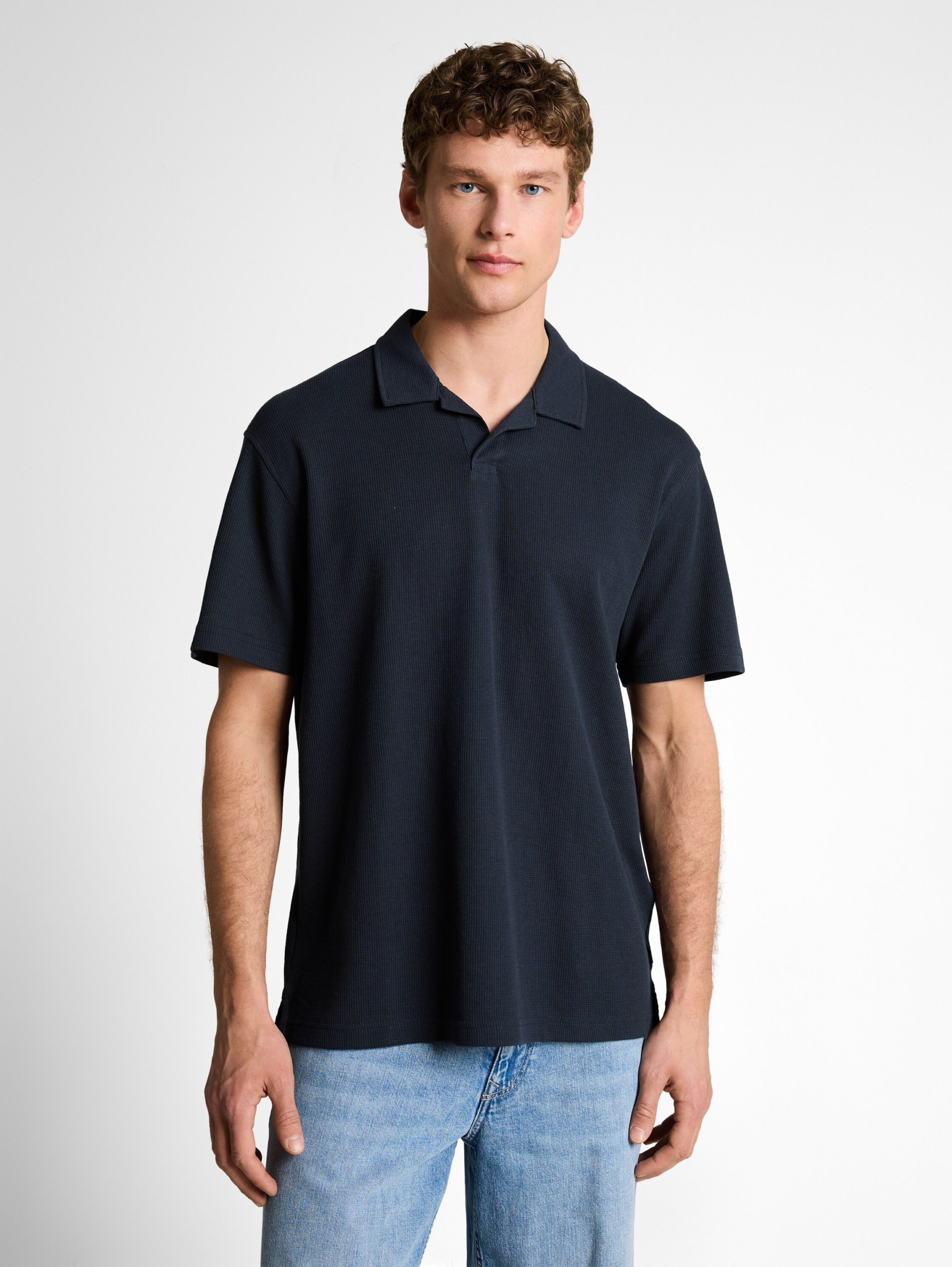relaxed structured polo #5