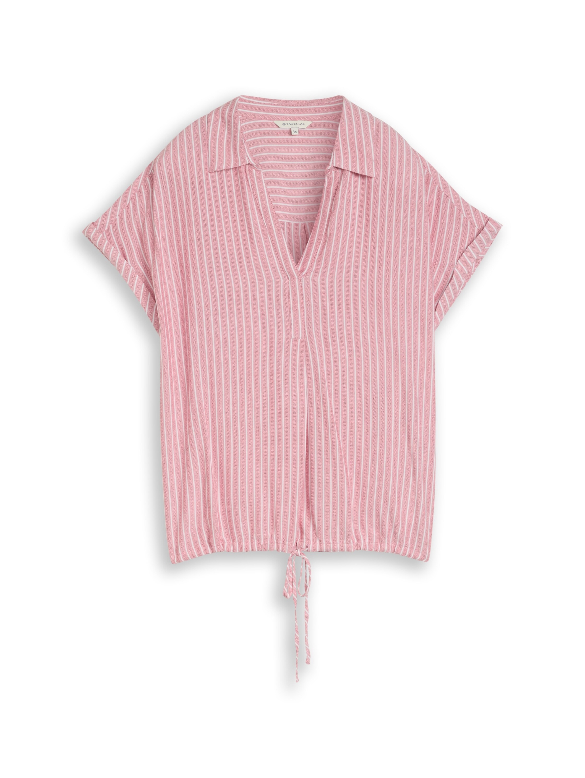 blouse striped shortsleeve #1
