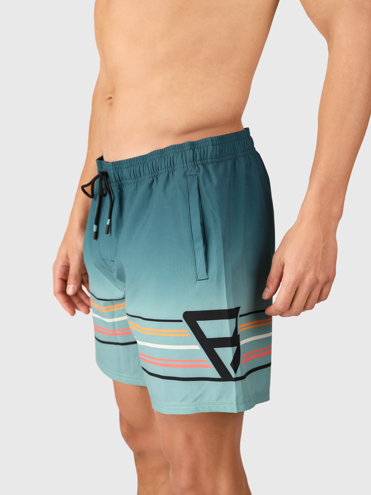 Bru-conic-Stripe Men Swim Shorts #6
