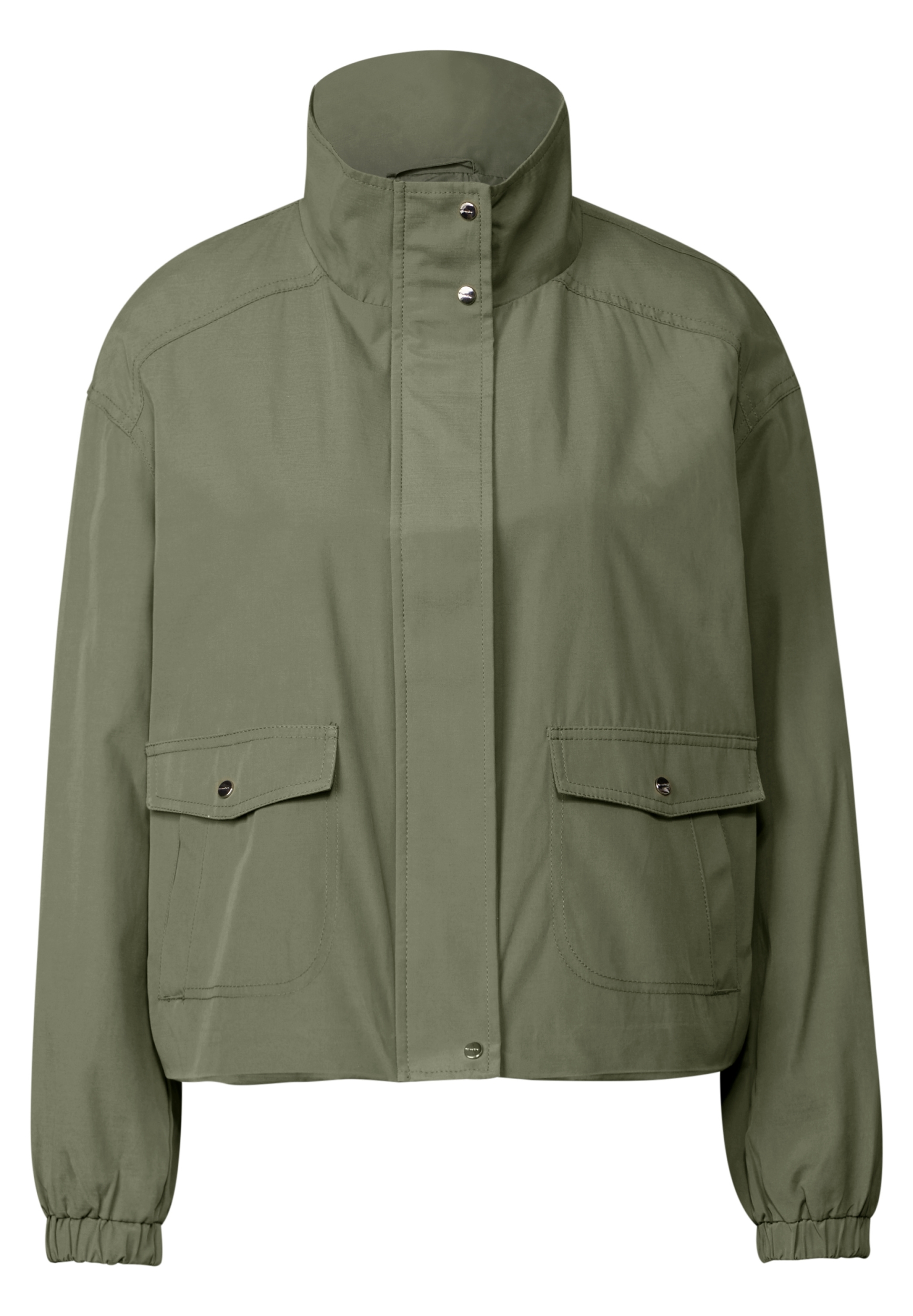 Kurze Jacke mit Stehkragen #1