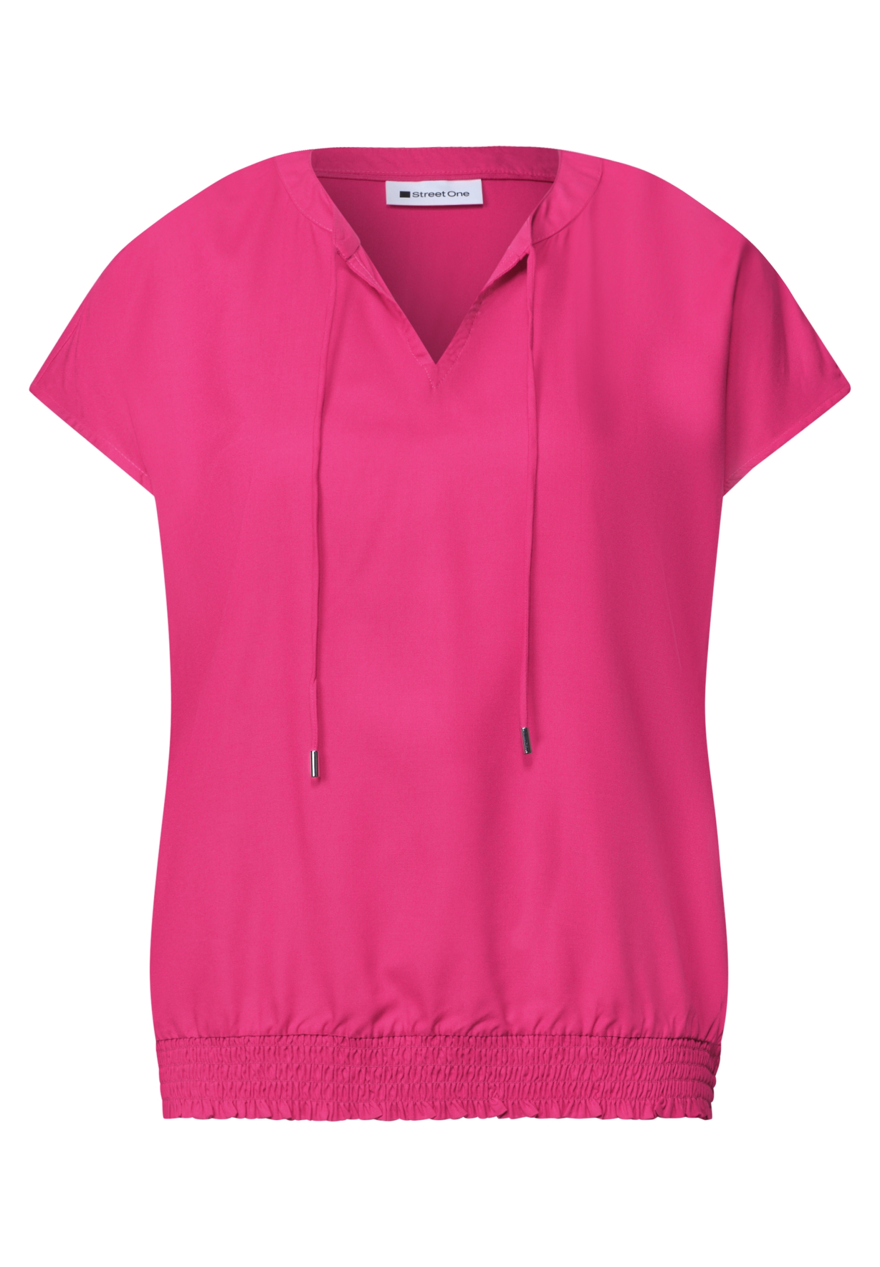 LTD QR Splitneck blouse w smok #1