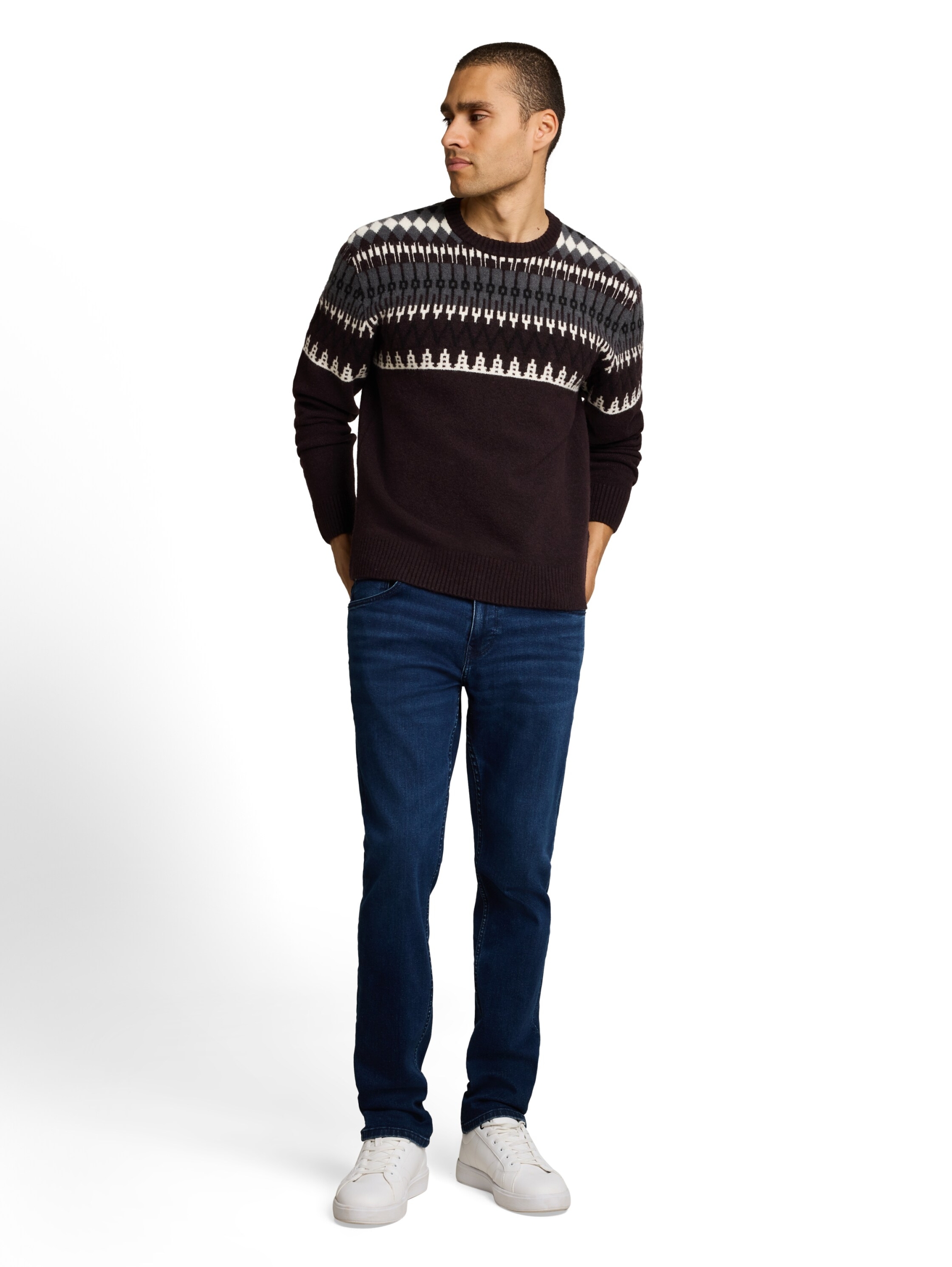 fair isle crew neck knit #3